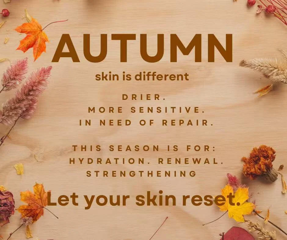 Every season brings a new story for your skin 🍂

After the sun, your skin may feel tired, dehydrated, or uneven.
Autumn is your chance to slow down and restore.

We focus on gentle, effective treatments to help your skin feel balanced, hydrated, and