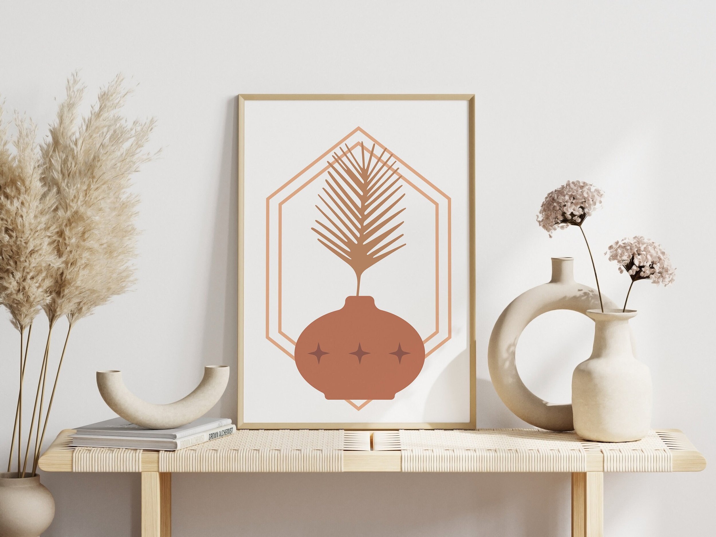 Boho Abstract Vase Printable Wall Art 3