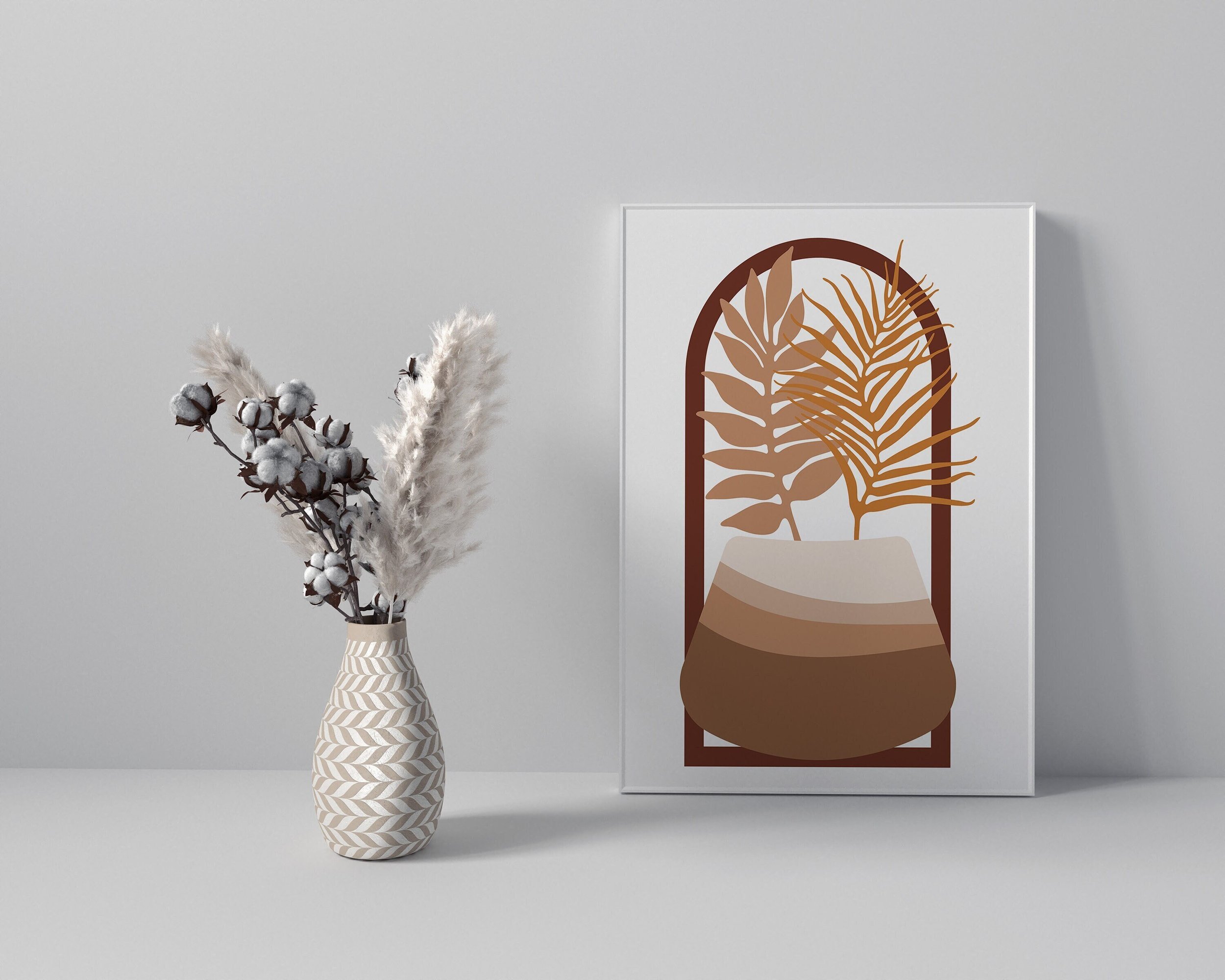 Boho Abstract Vase Printable Wall Art 2