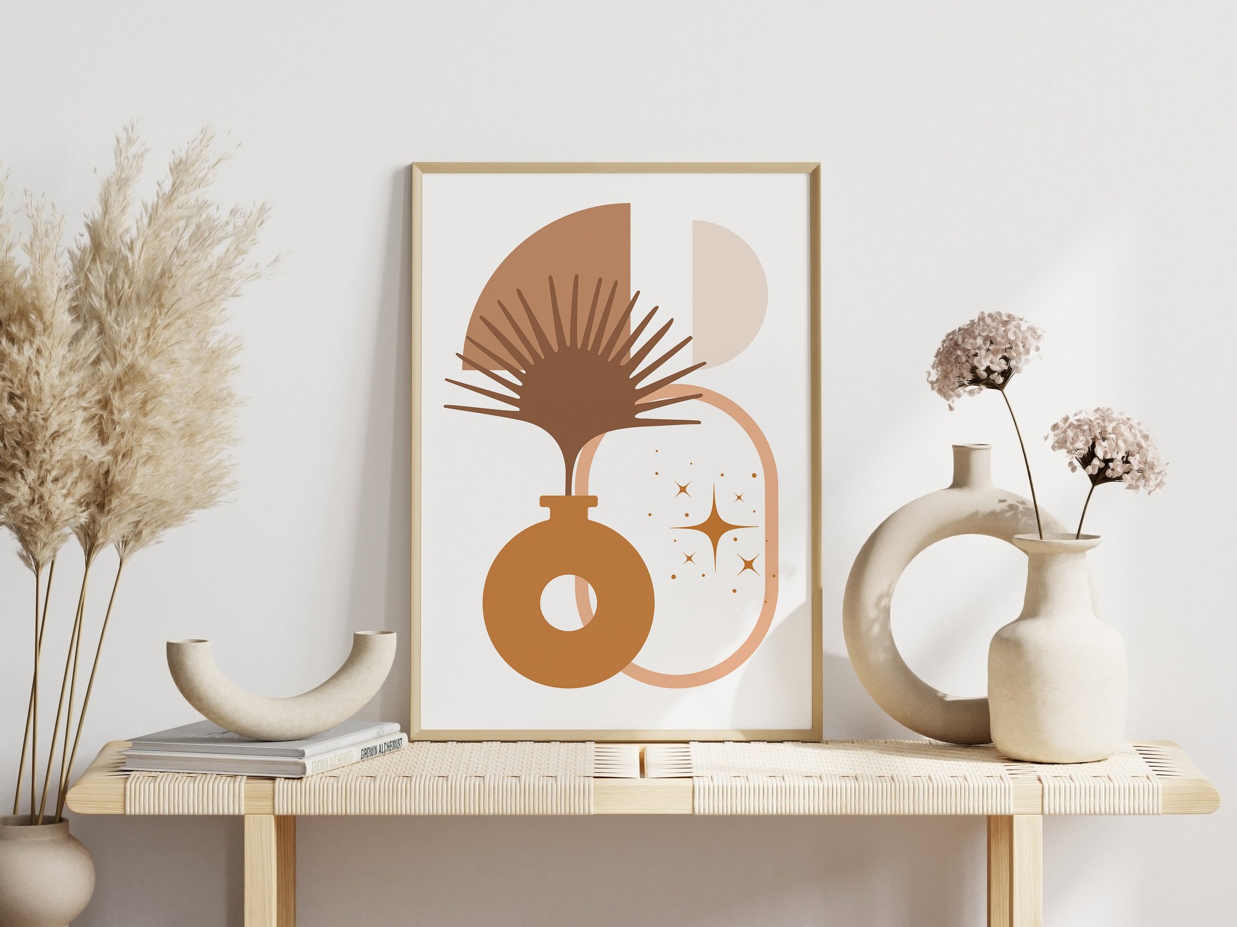 Boho Abstract Vase Printable Wall Art 1