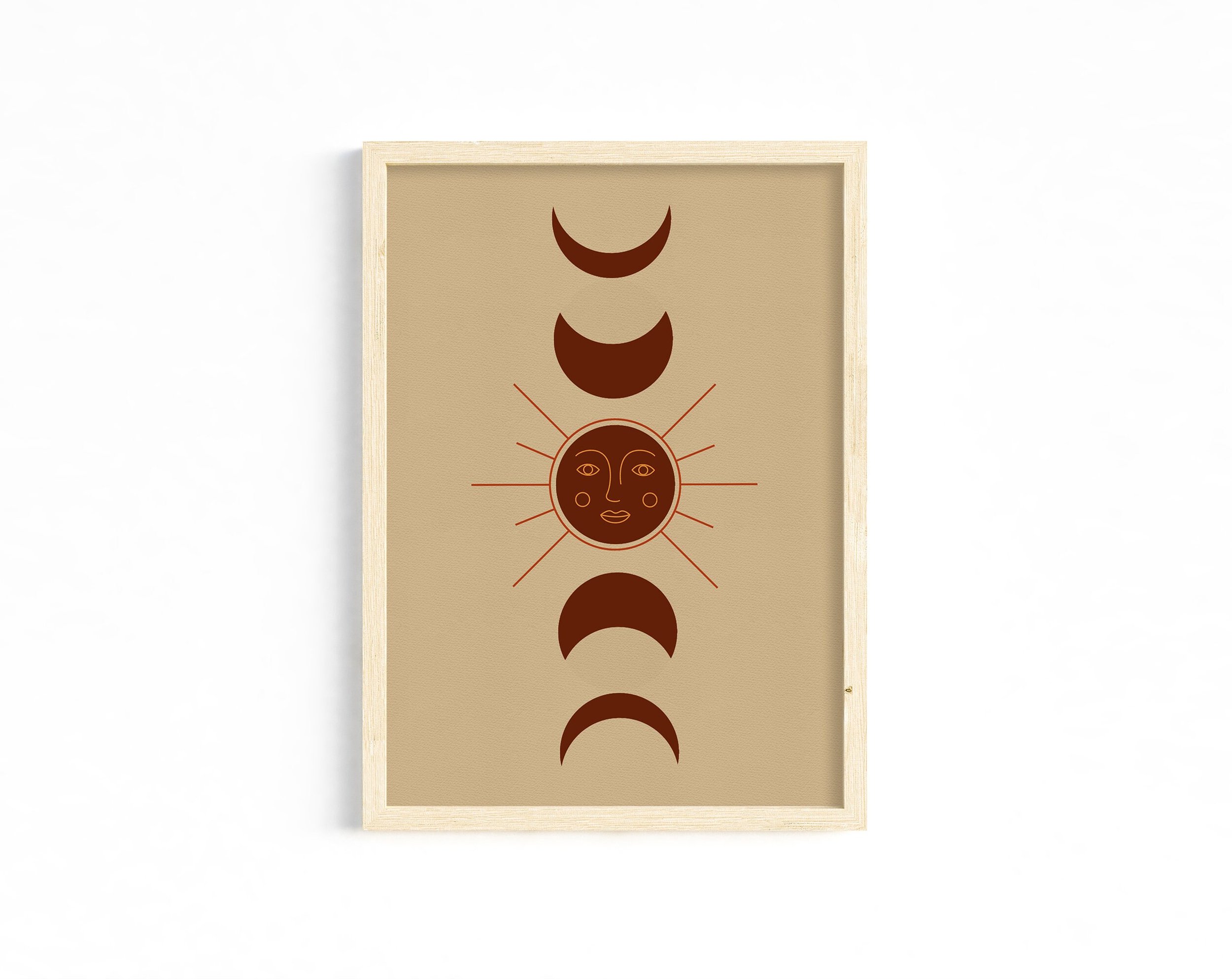 Boho Retro Abstract Printable Wall Art 12