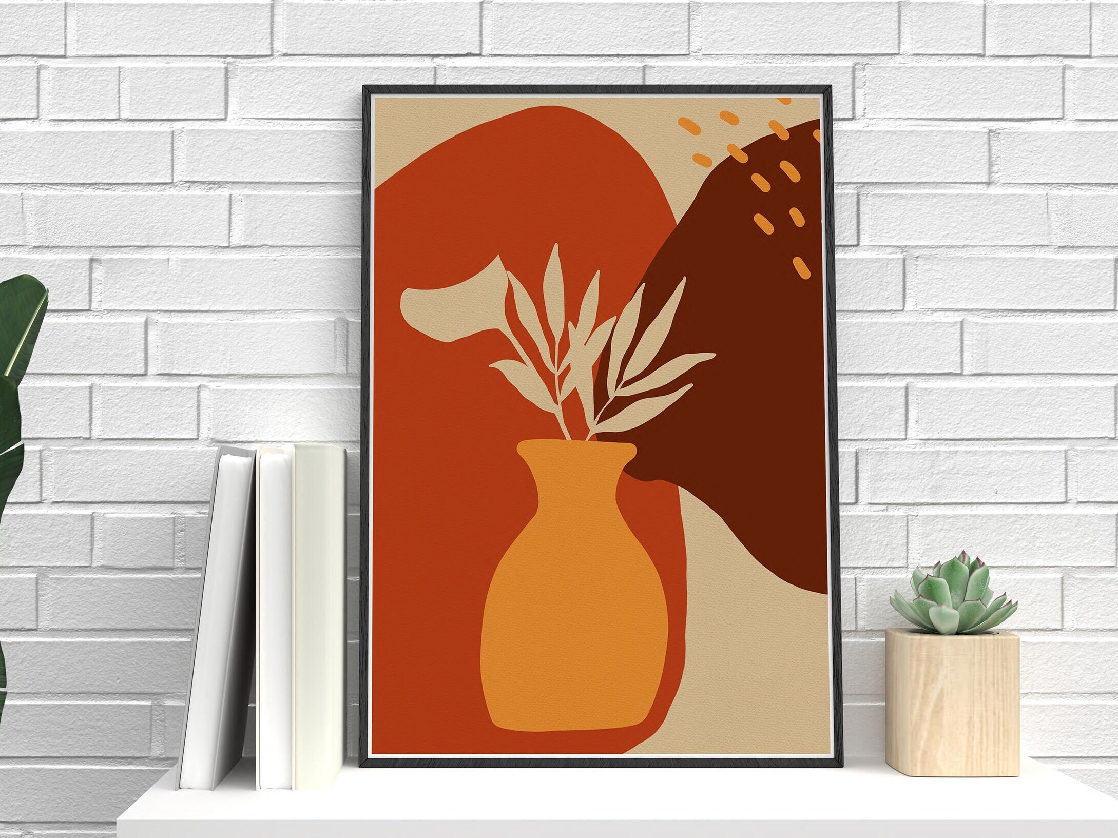 Boho Retro Abstract Printable Wall Art 10