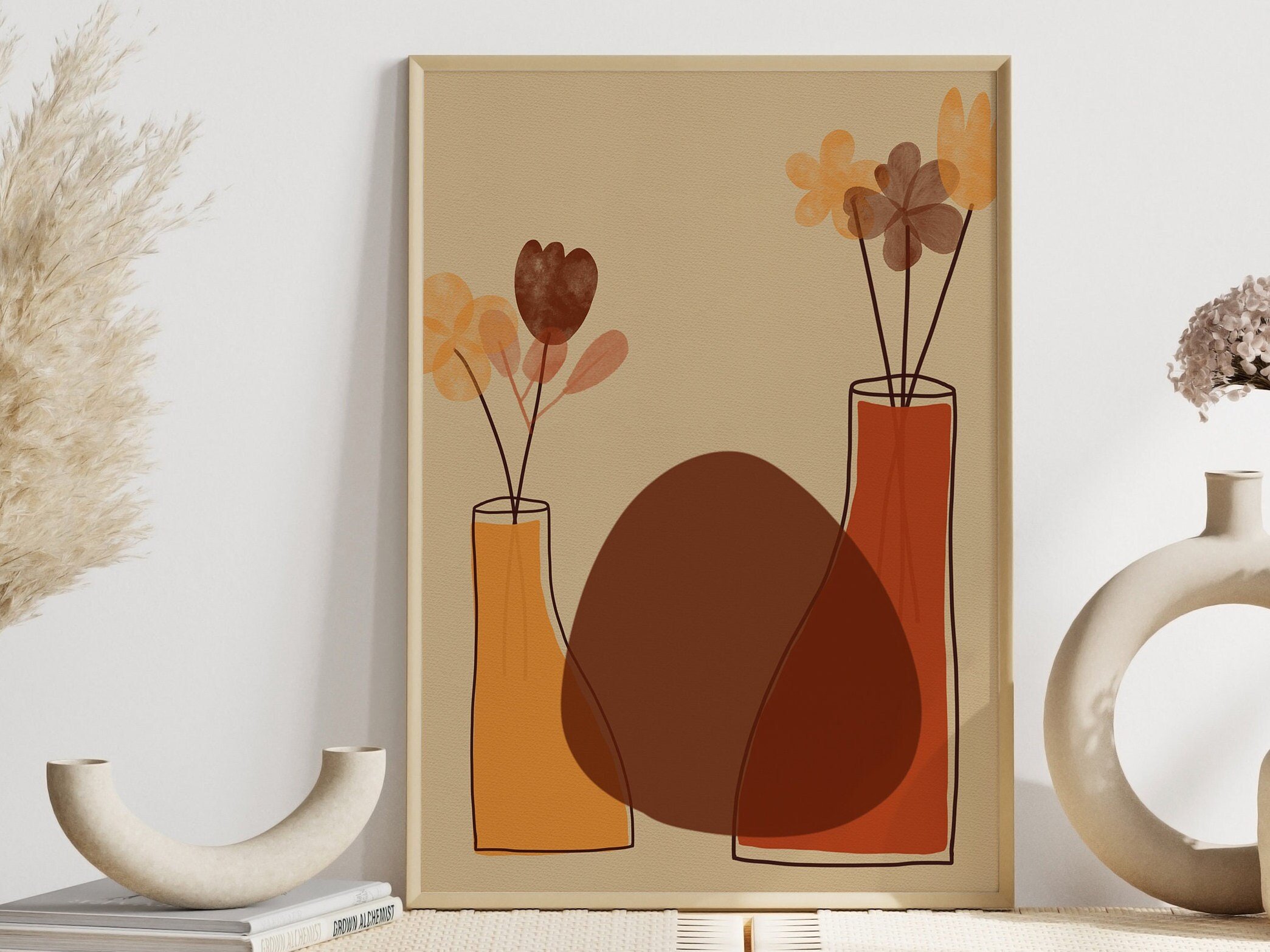 Boho Retro Abstract Printable Wall Art 9