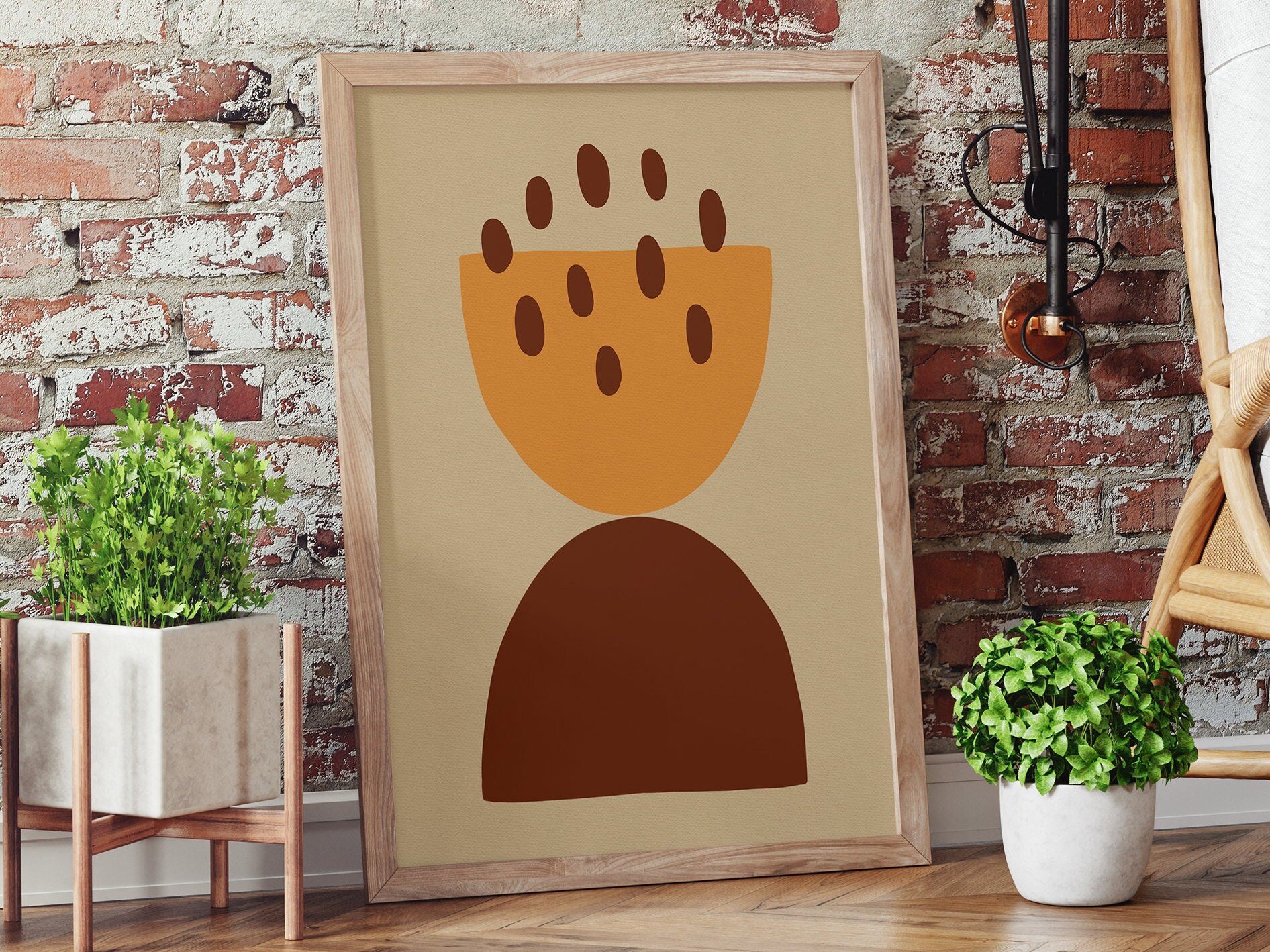 Boho Retro Abstract Printable Wall Art 4