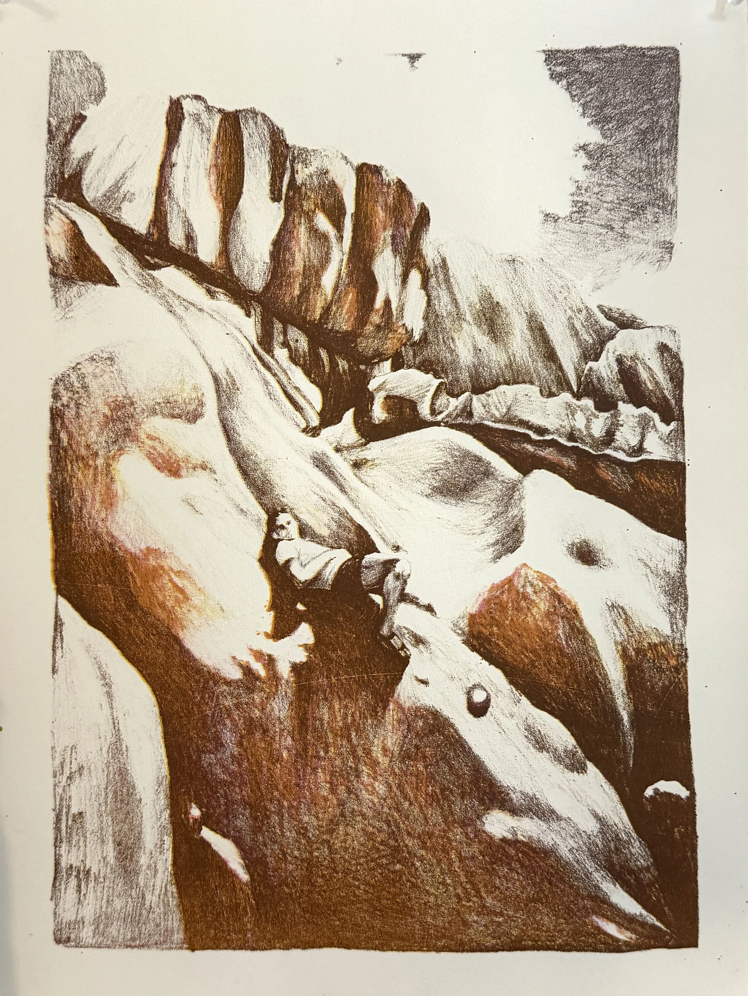 "Terrain", 12 x 16, Stone Lithography