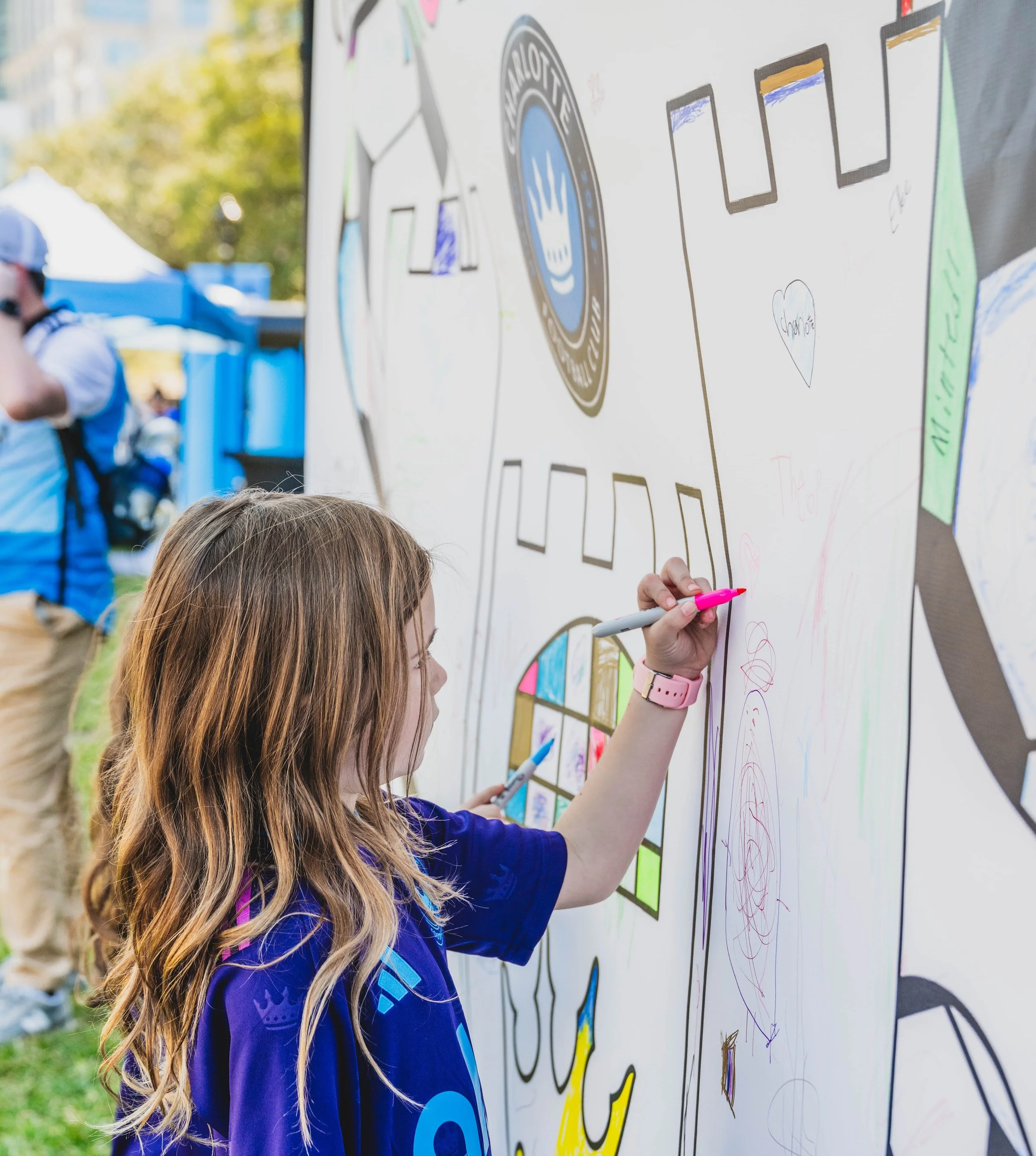 Branded Coloring Wall