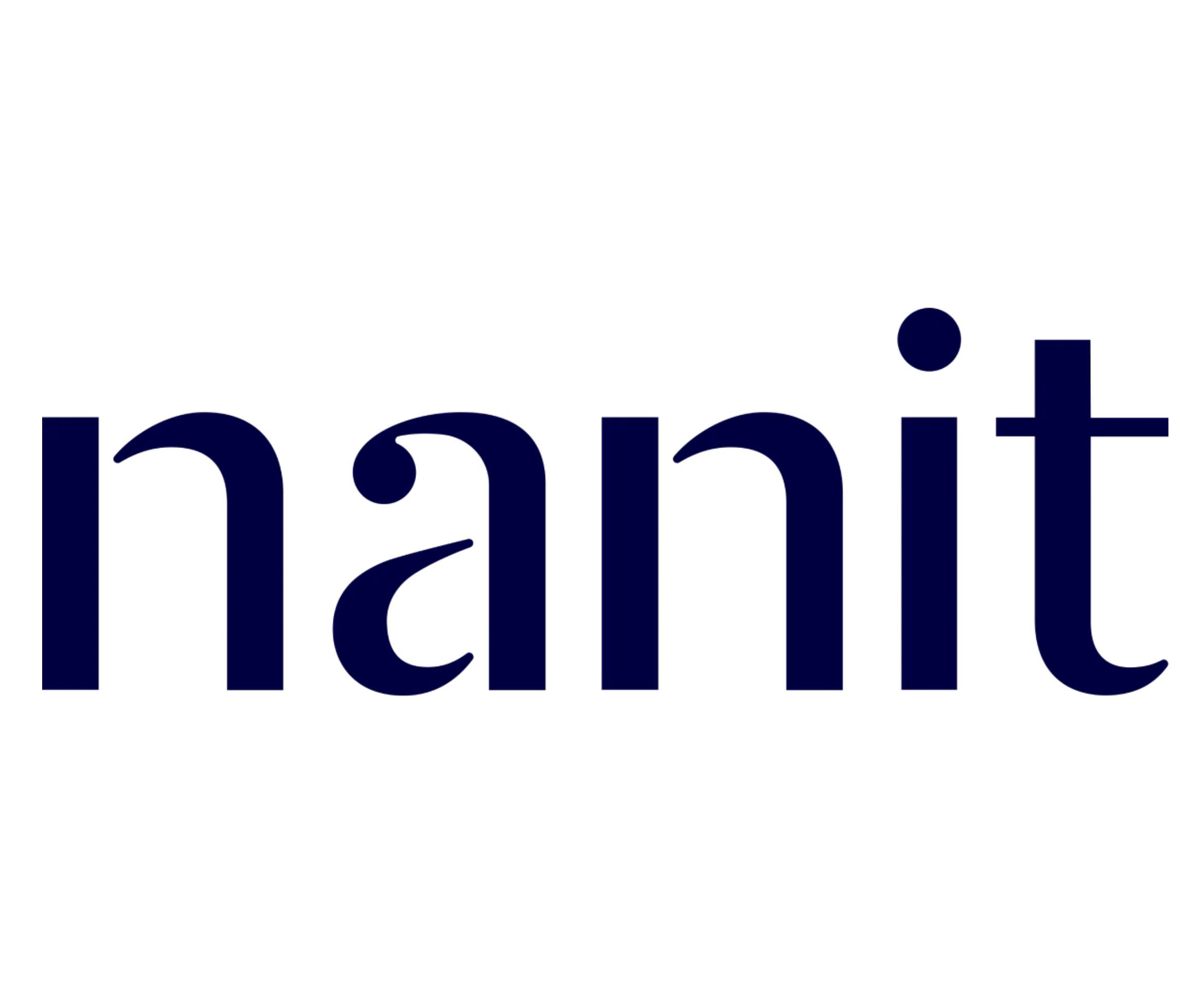 The word 'nait' in navy blue on a white background.