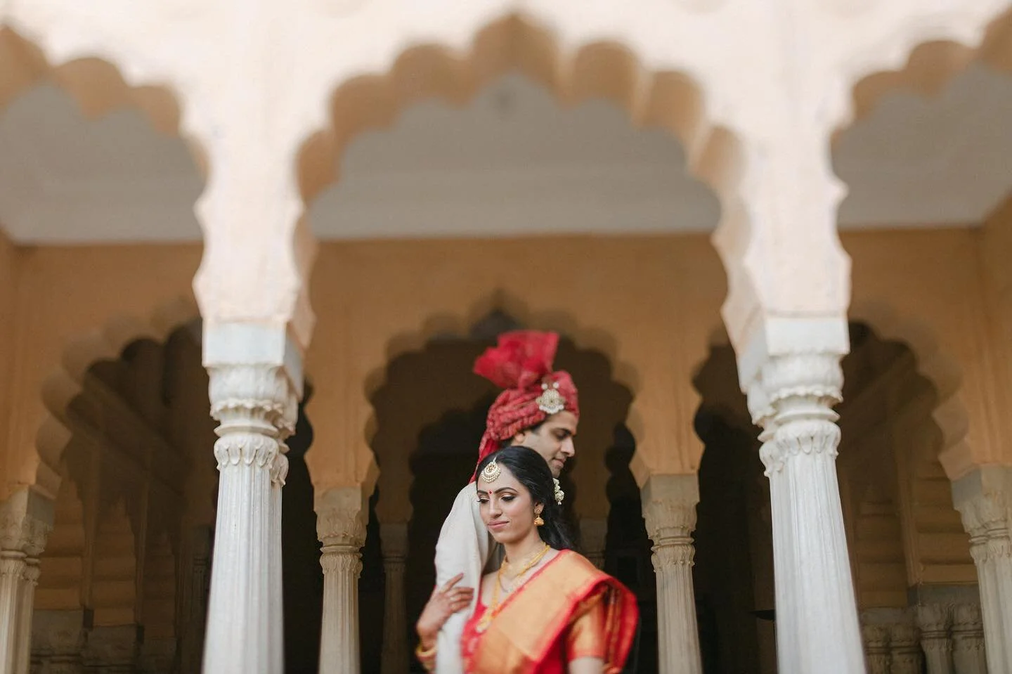 Swati and Madhav&rsquo;s dreamy wedding at Neemrana Fort Palace . 
.
.
.
.

#editorial #couple #fashion #love #editorialphotography #couplegoals #model #couples #photography #couplelove