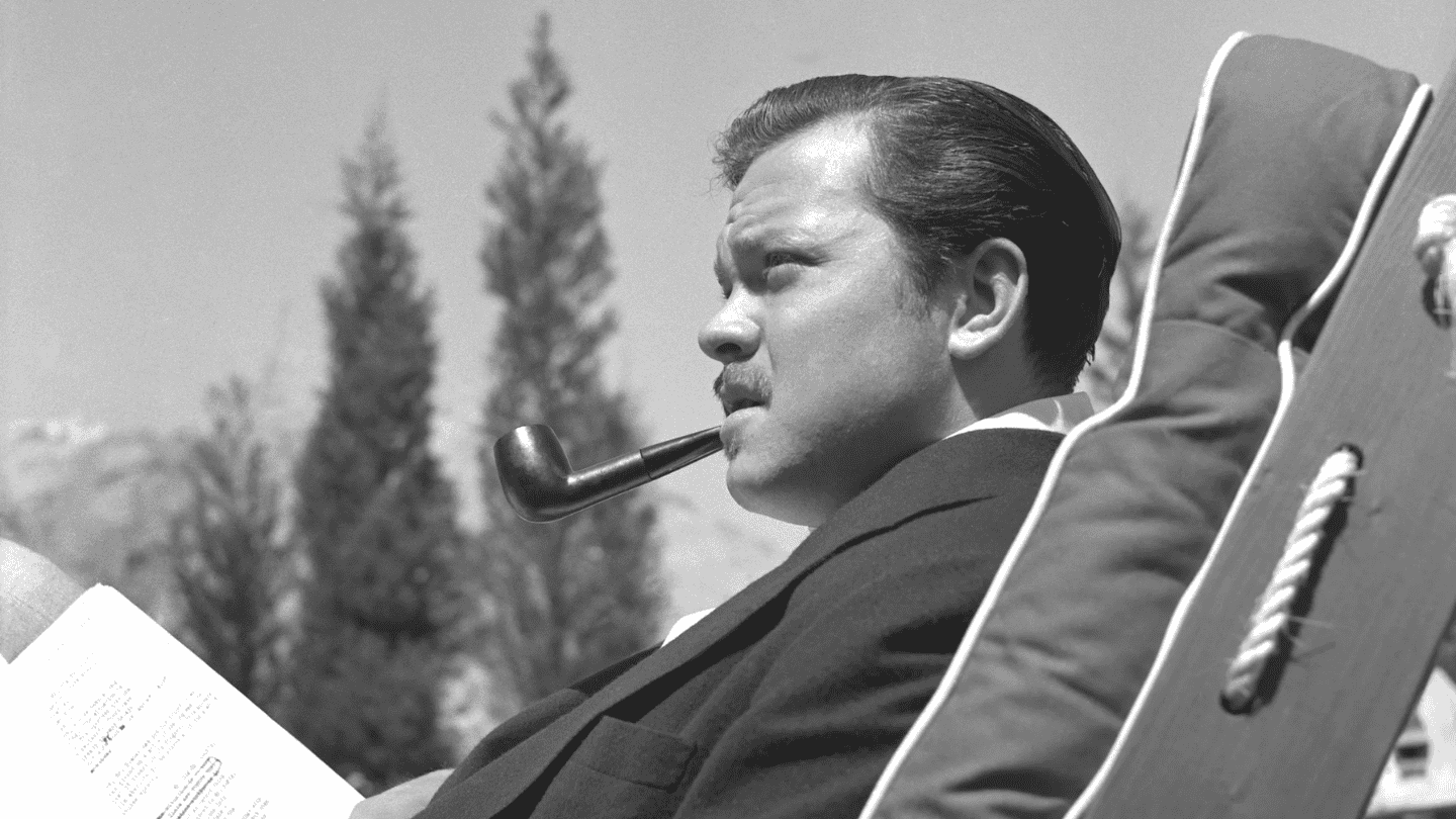 A man smoking a pipe