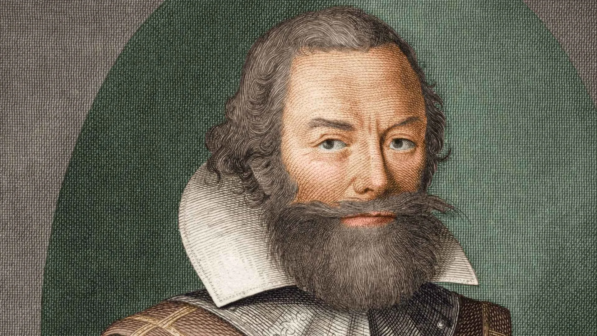 A portrait of Captain John Smith