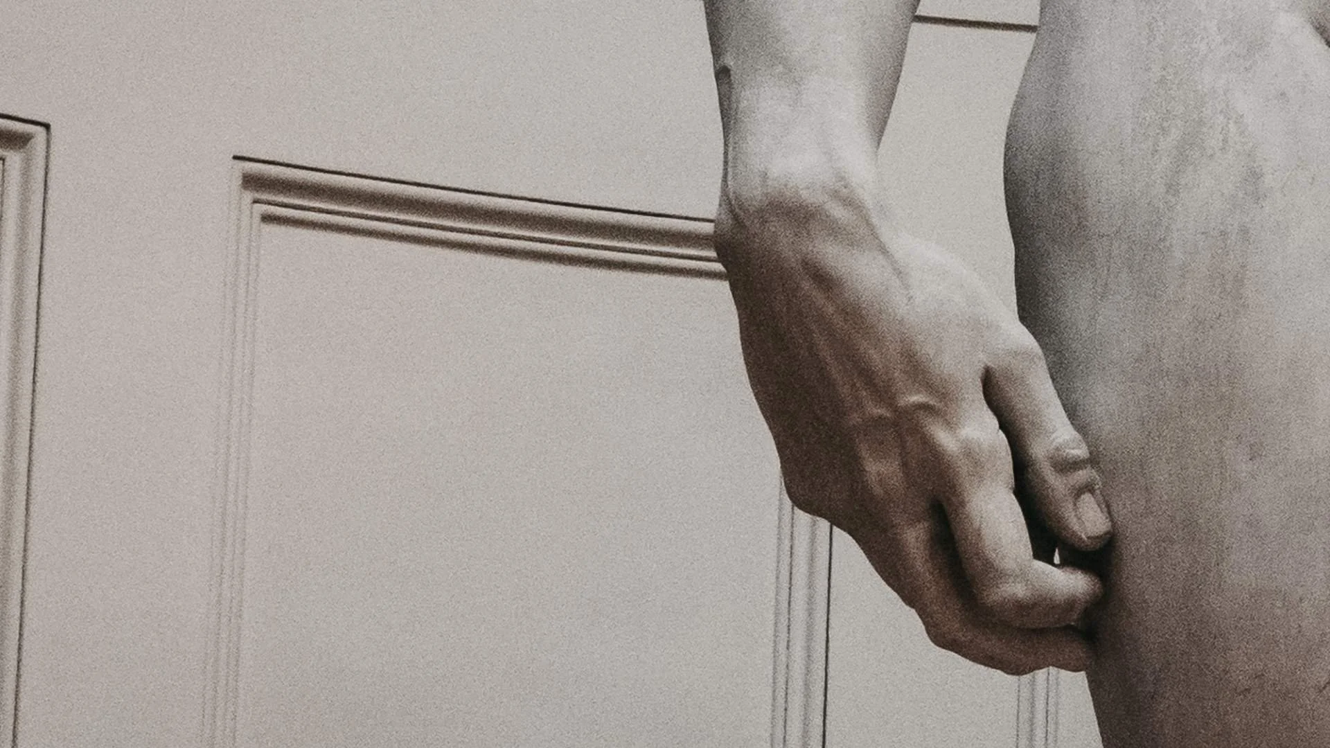 The hand of Michelangelo's statue David