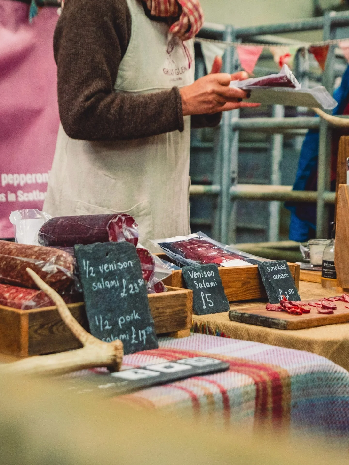 It&rsquo;s our local @glenspeanmarket on Saturday.  We have not done many markets this year and this is the last one 🤎

If you are local and want to stock up on our charcuterie for the festive season do pop over to the Ben Nevis Auction Mart🦌🌿

Th