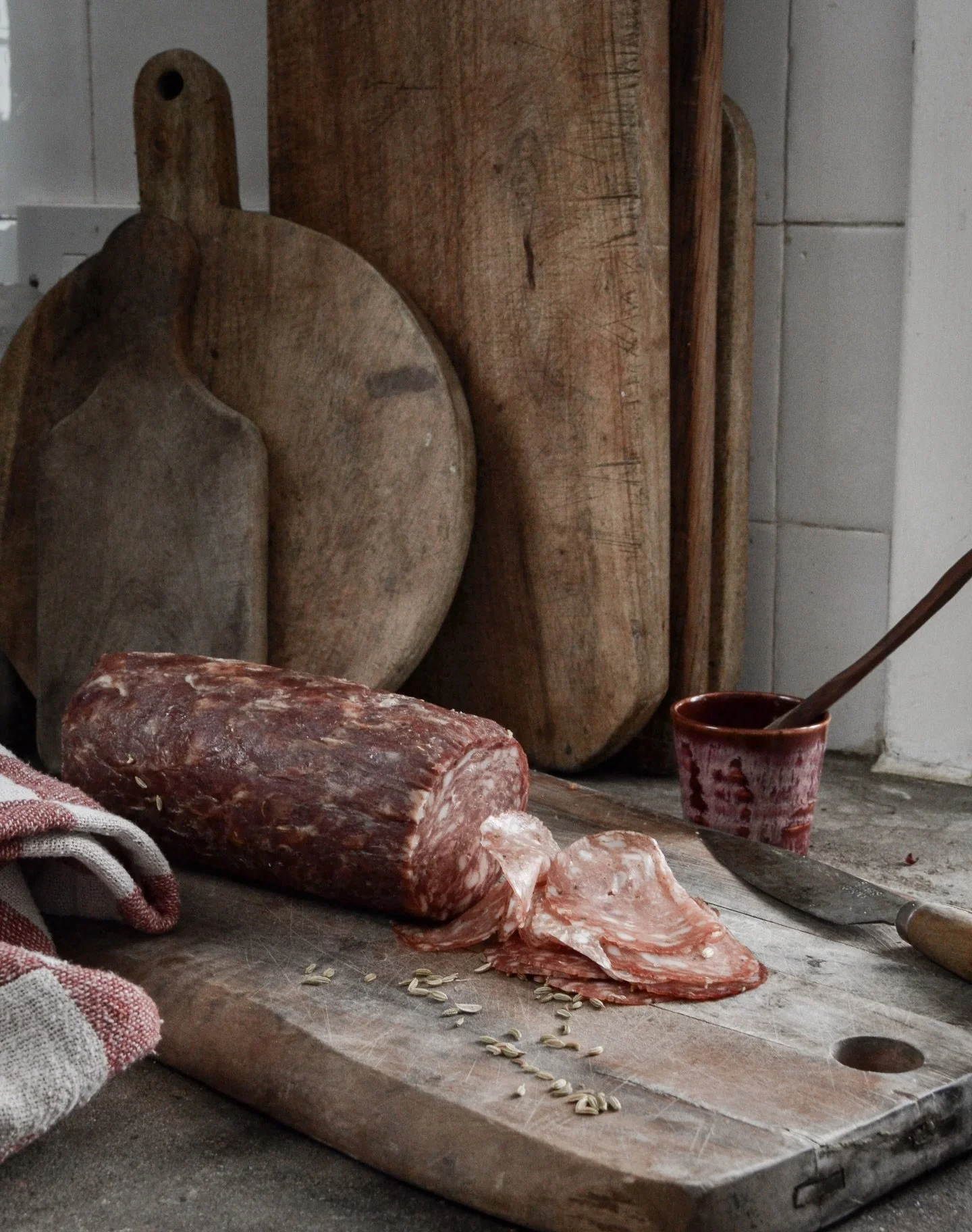 Scottish Fennel Pork Salami 🤎

A wee special edition from us to start the year🌿🐖

We have made a special batch of our Highland Pork Salami with extra fennel for that classic Italian style flavour🇮🇹

Delicious with good bread, a wedge of cheese a