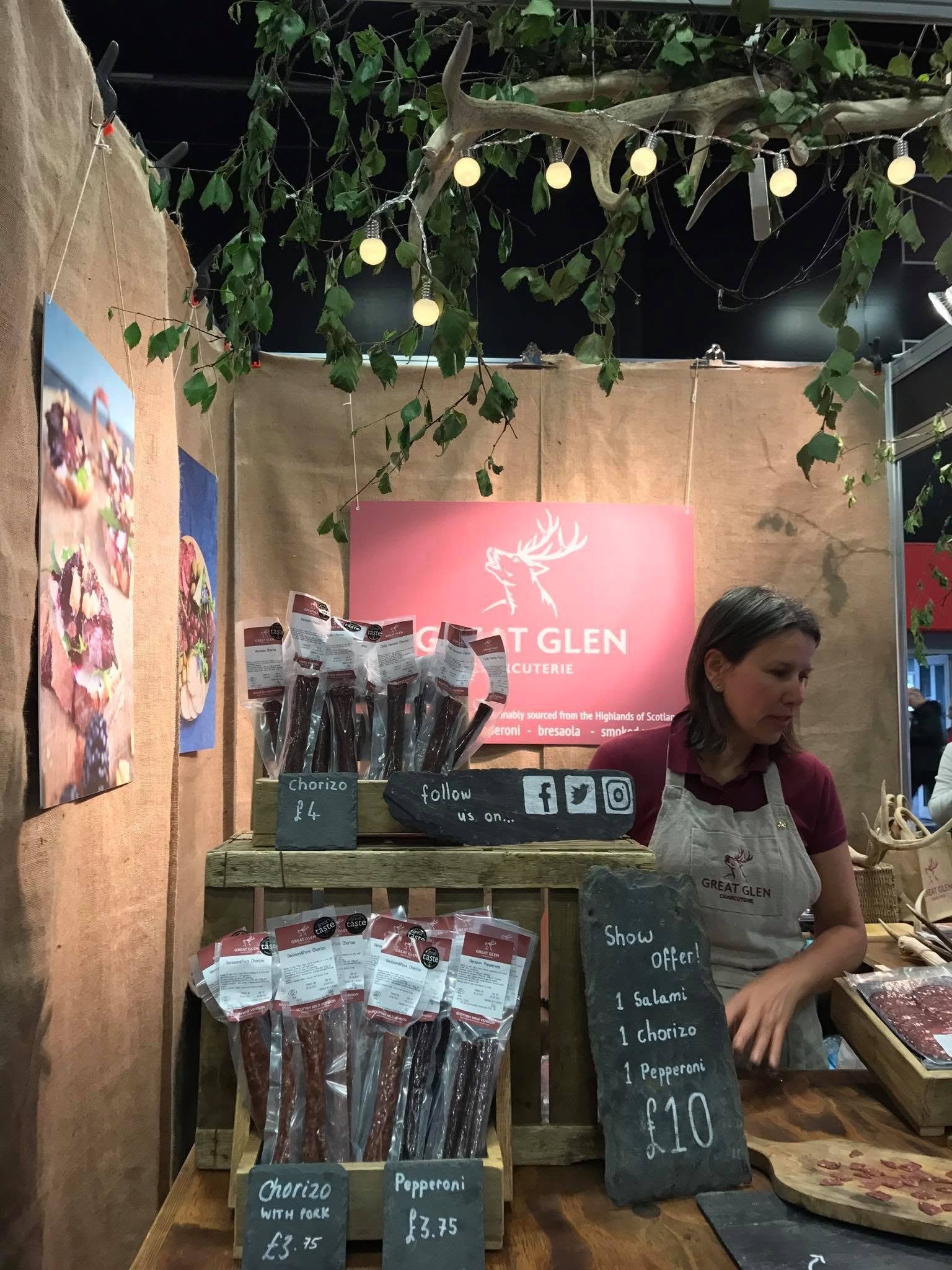 As we get ready for another @royalhighlandshow  next week, we&rsquo;ve been looking back through the photos from our previous stands🌿🦌

We&rsquo;ve been exhibiting a number of times before, sampling our charcuterie to the crowds, meeting wonderful 