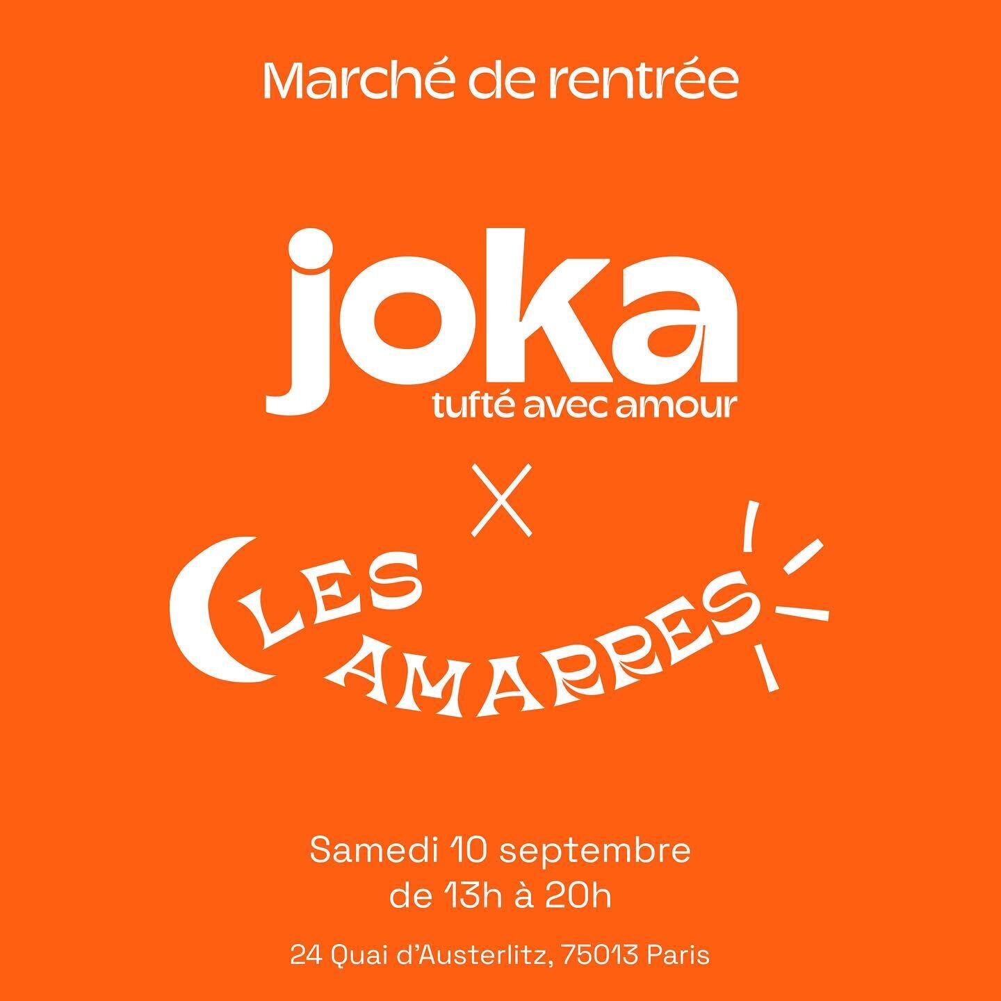 Tr&egrave;s heureuse de vous annoncer ma participation au march&eacute; de rentr&eacute;e des Amarres 🌼

Retrouvez-moi avec plus de 50 cr&eacute;ateur.ices de tout horizons et qui d&eacute;fendent une cr&eacute;ation artisanale, engag&eacute;e, resp