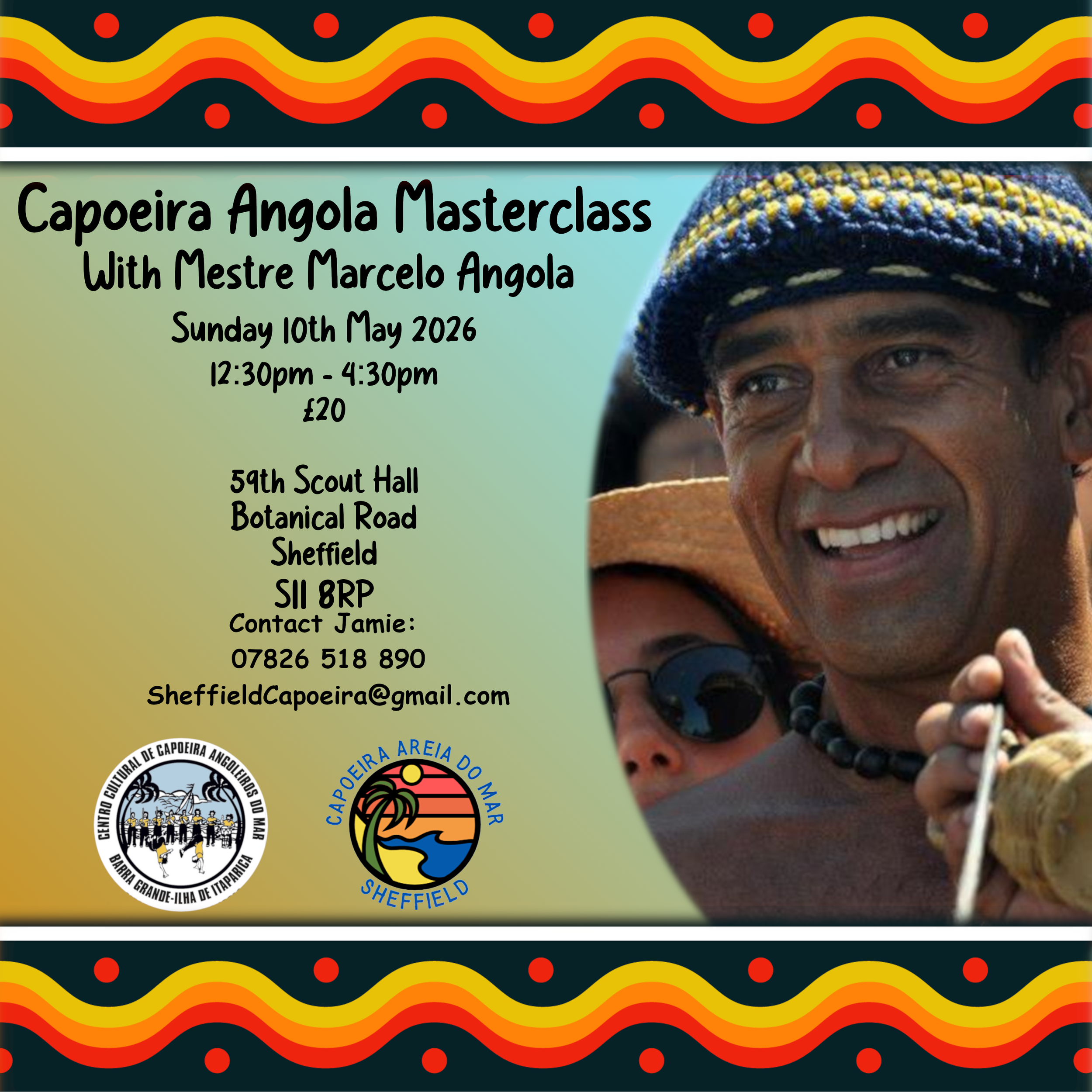 Capoeira Angola Masterclass with Mestre Marcelo Angola
