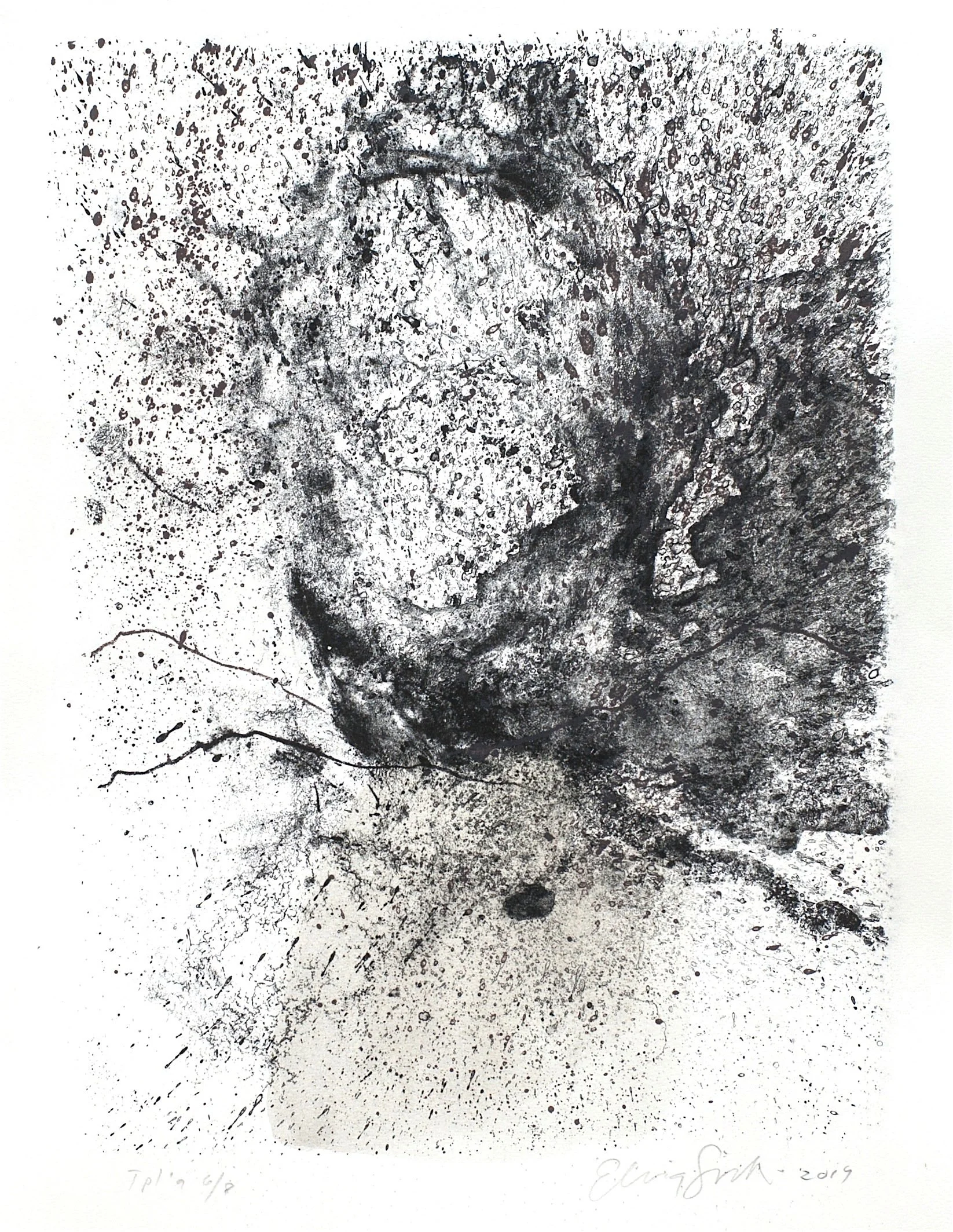 Kalve 2015, stone lithograph, 50 X 39 cm