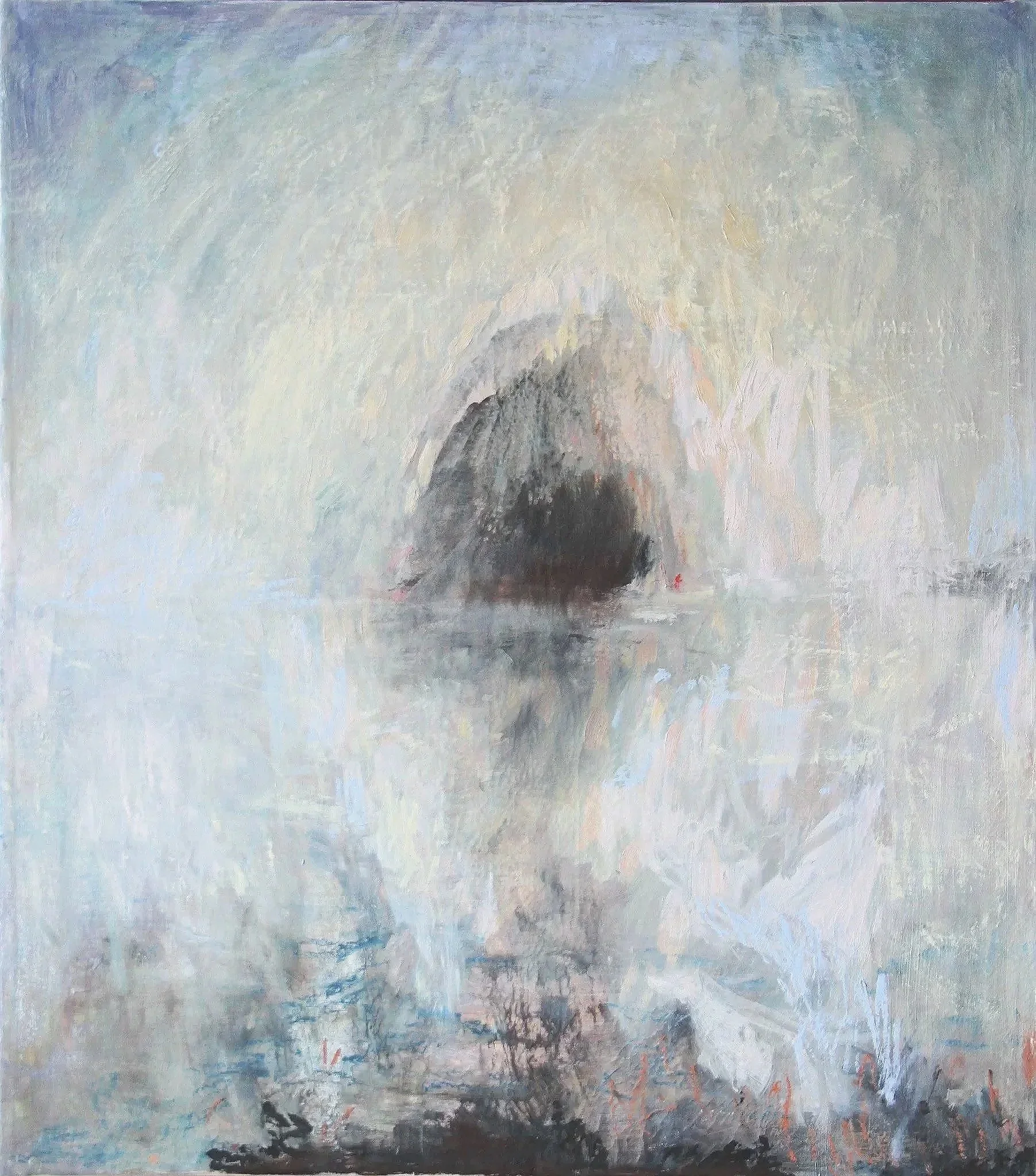 Island of Silence, 2026, oil on canvas, 90 X 80 cm