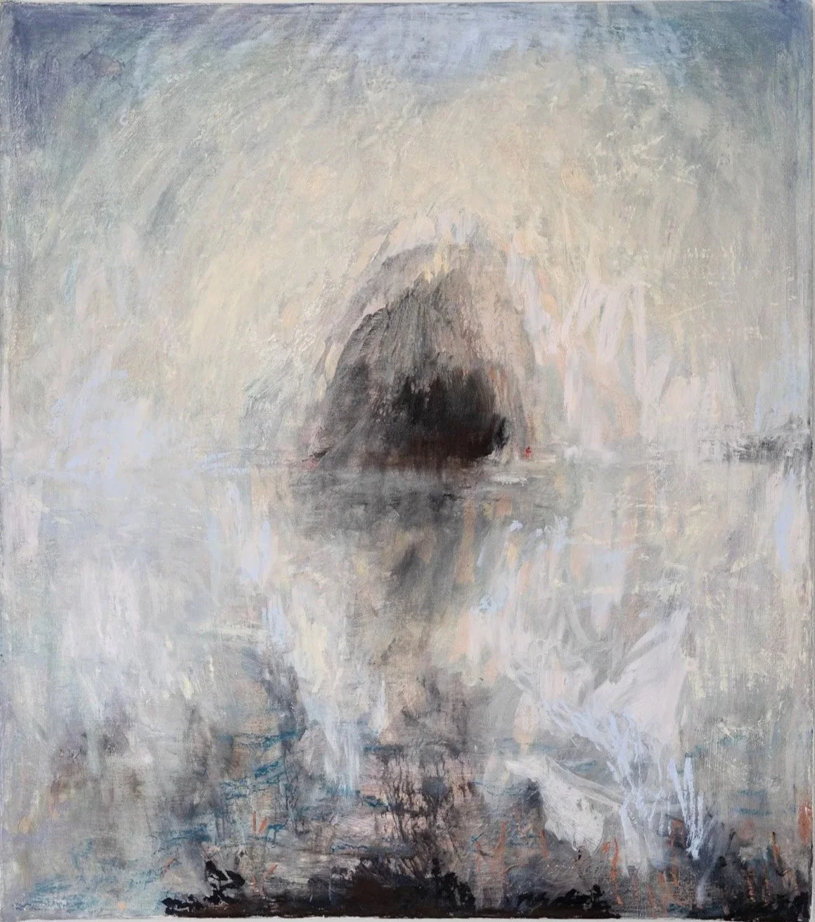 Island of Silence, 2026, oil on canvas, 90 X 80 cm