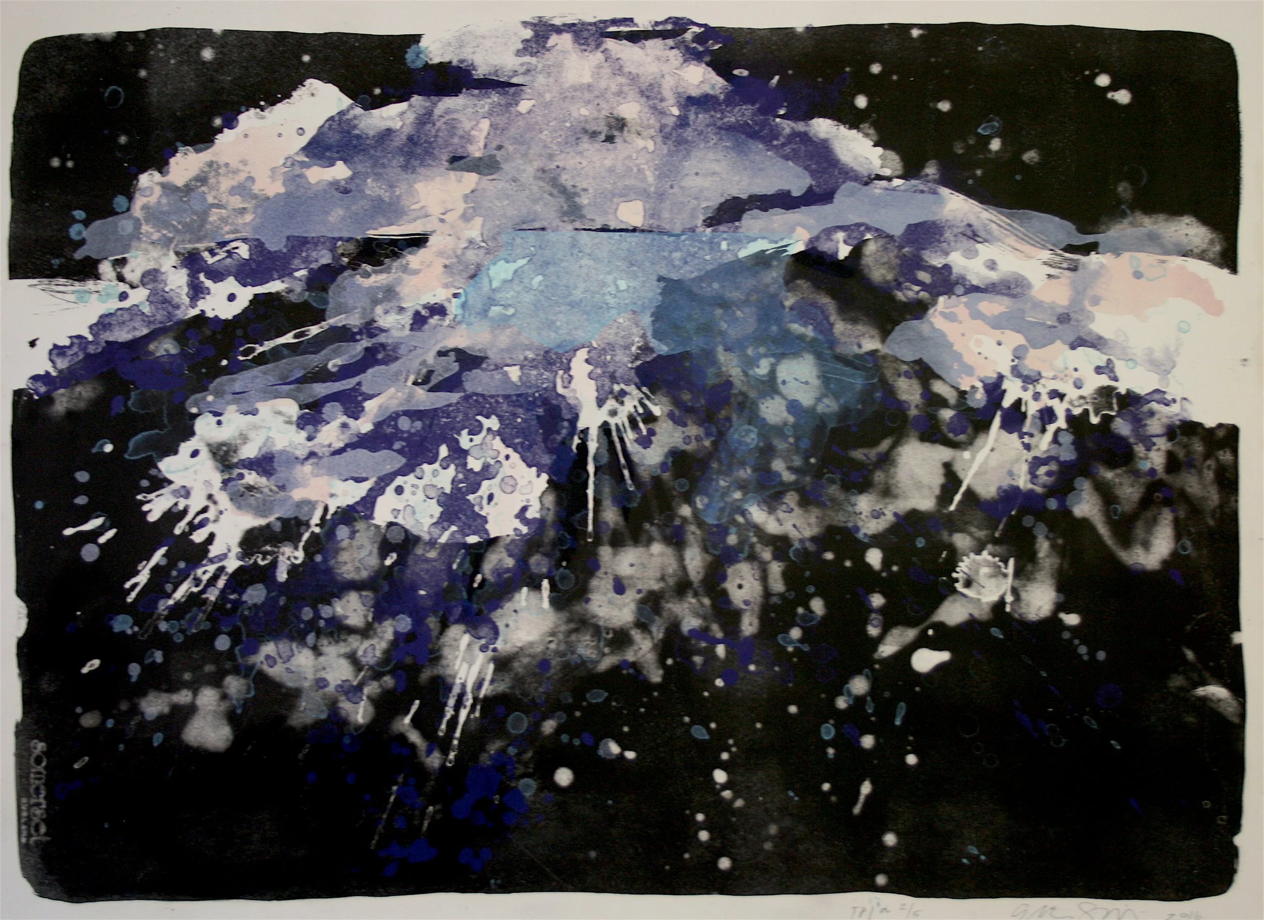 Far Out 2016,  stone lithograph, 60 X 80 cm