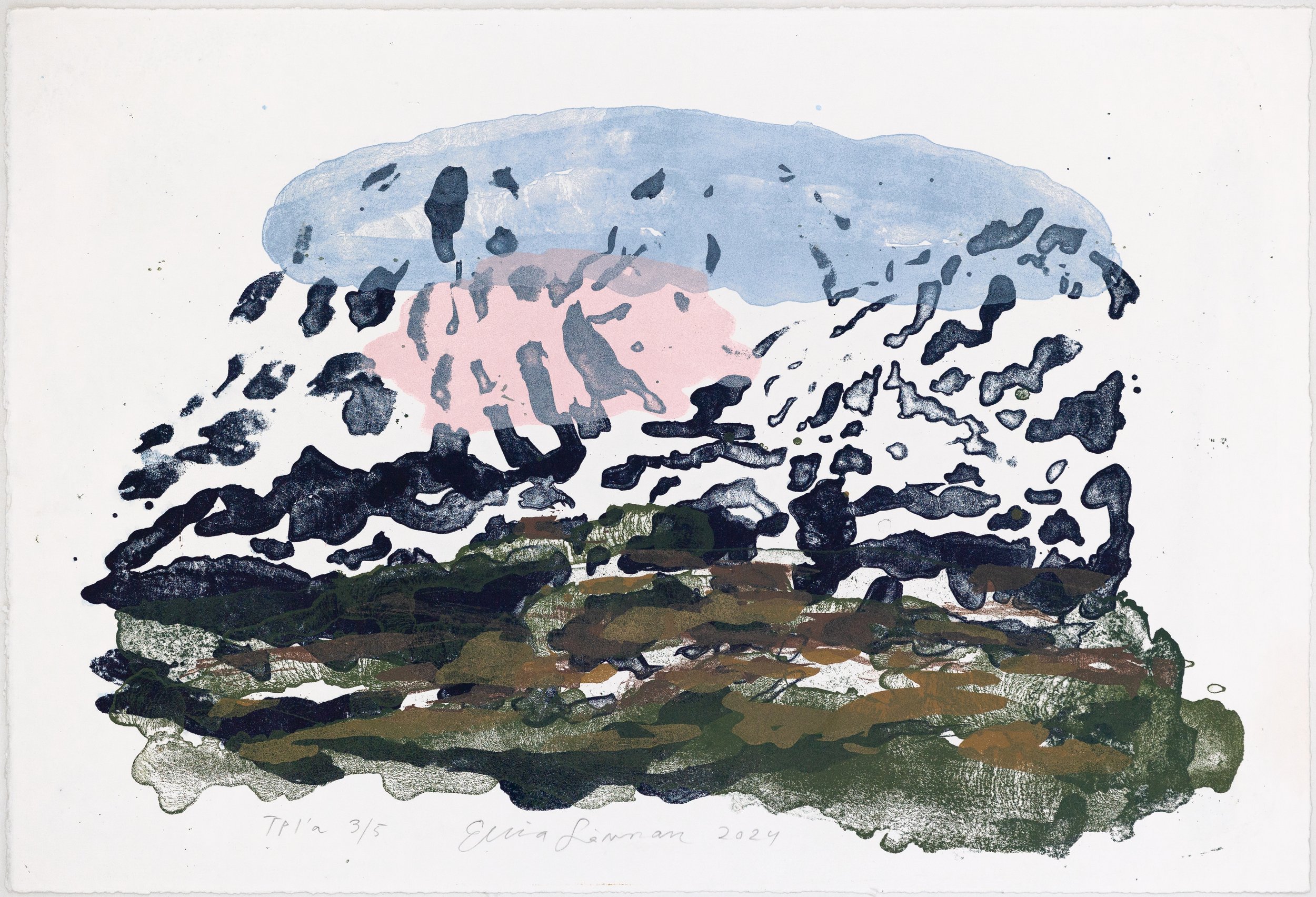 Valley 2025, lithograph, 37 X 55 cm