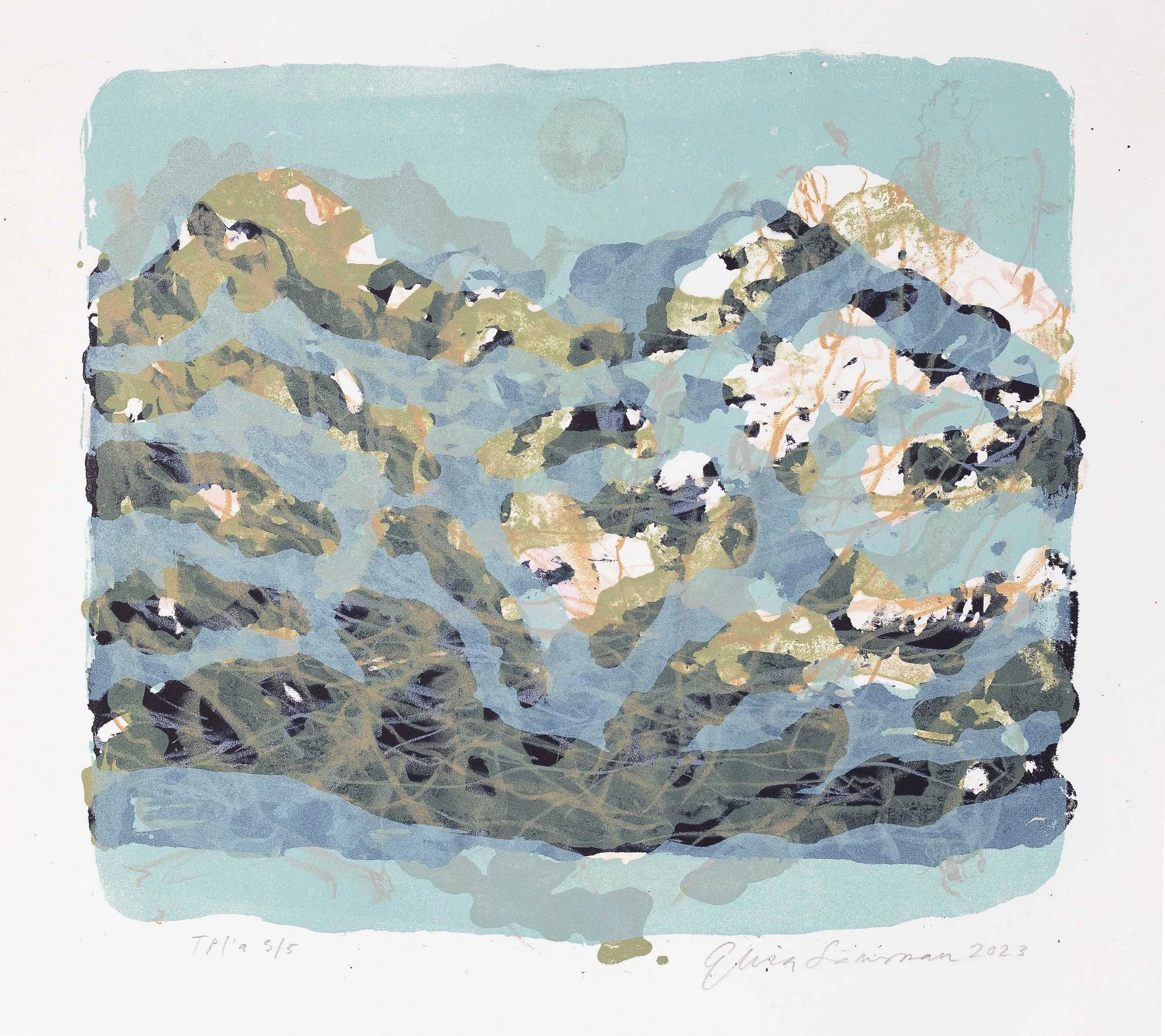 Heijastus / Reflection 2023, stone lithograph