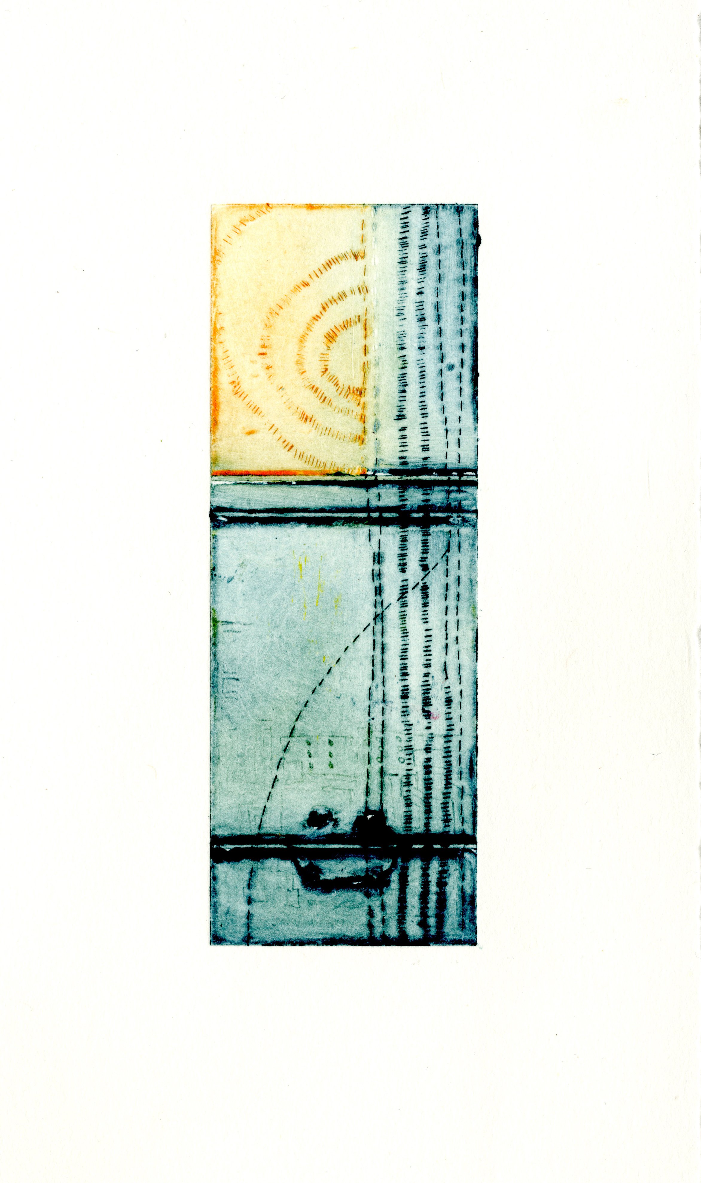Enclosure II, 2020, collograph print on found box, 20 x 30 cm, edition of 10.