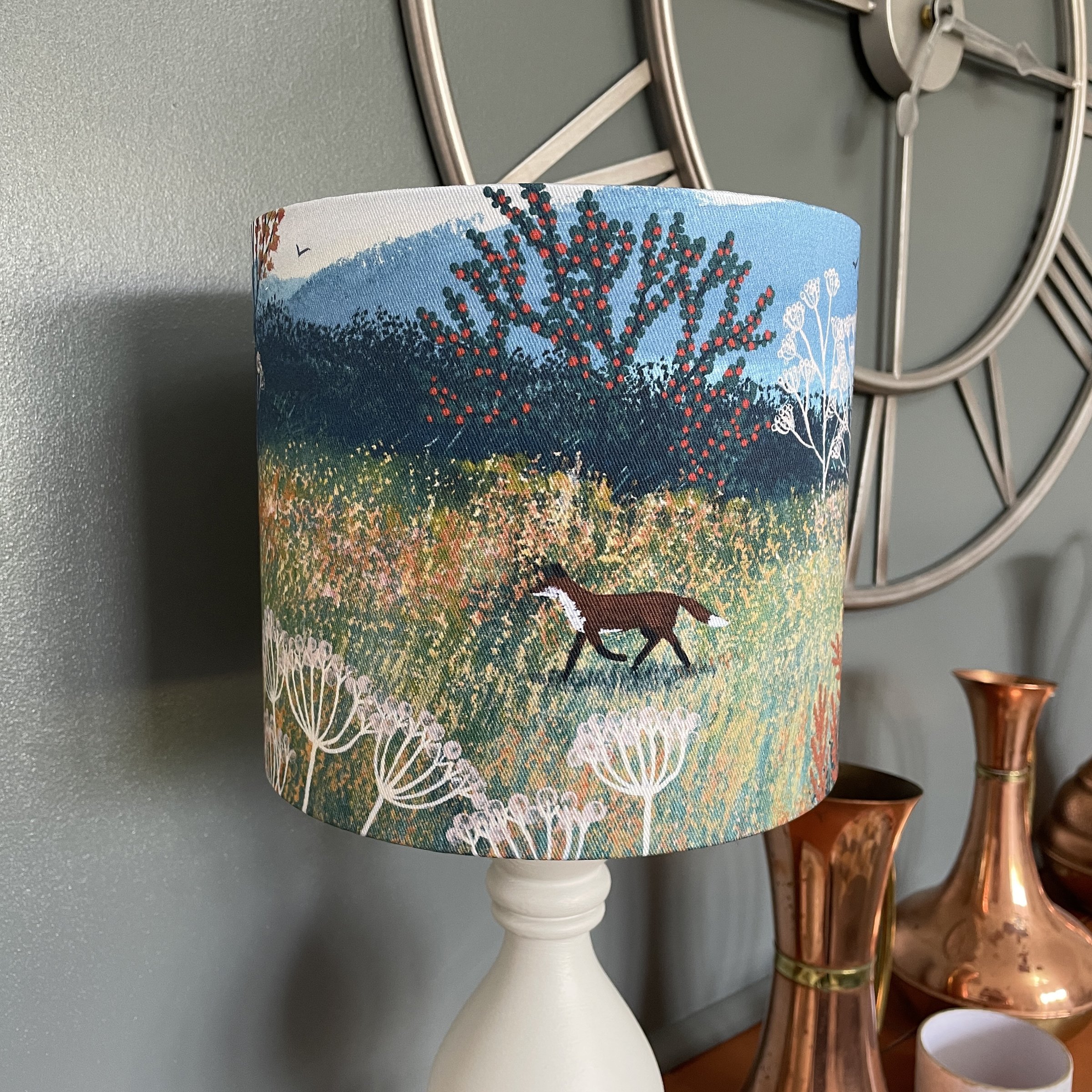 Autumn Fields Lampshade by Jo Grundy