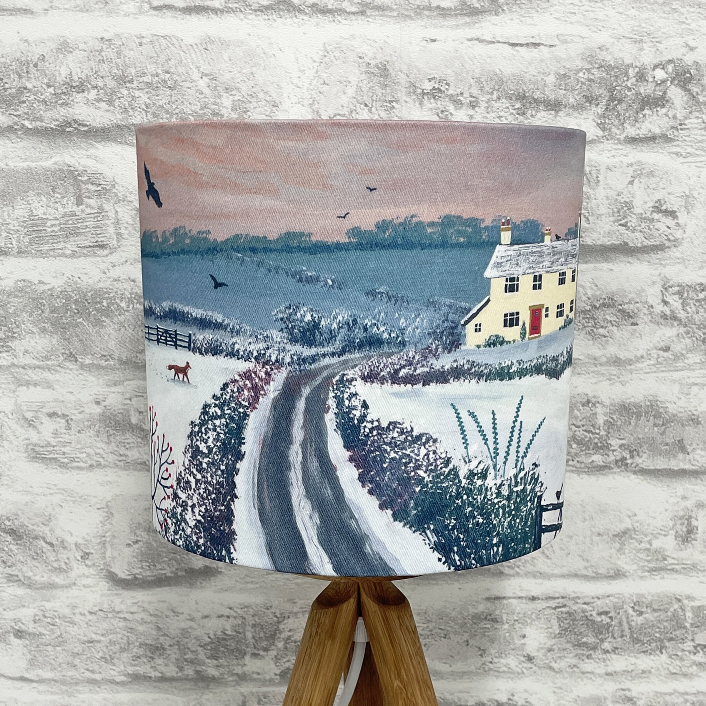 Coming Home For Winter Lampshade 18cm Height