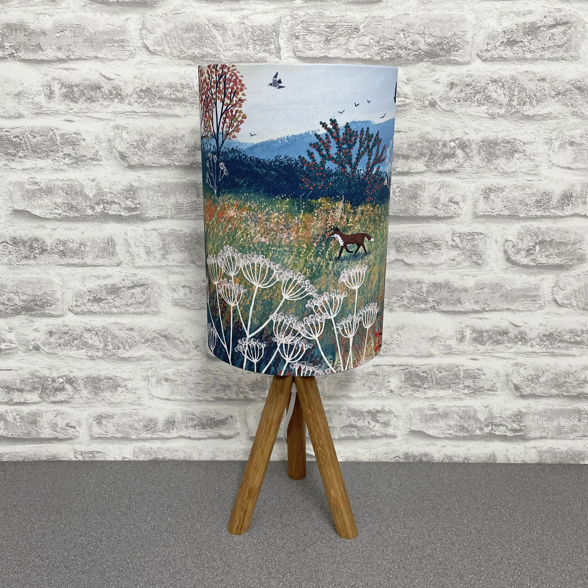 Autumn Fields Fox Lampshade by Jo Grundy
