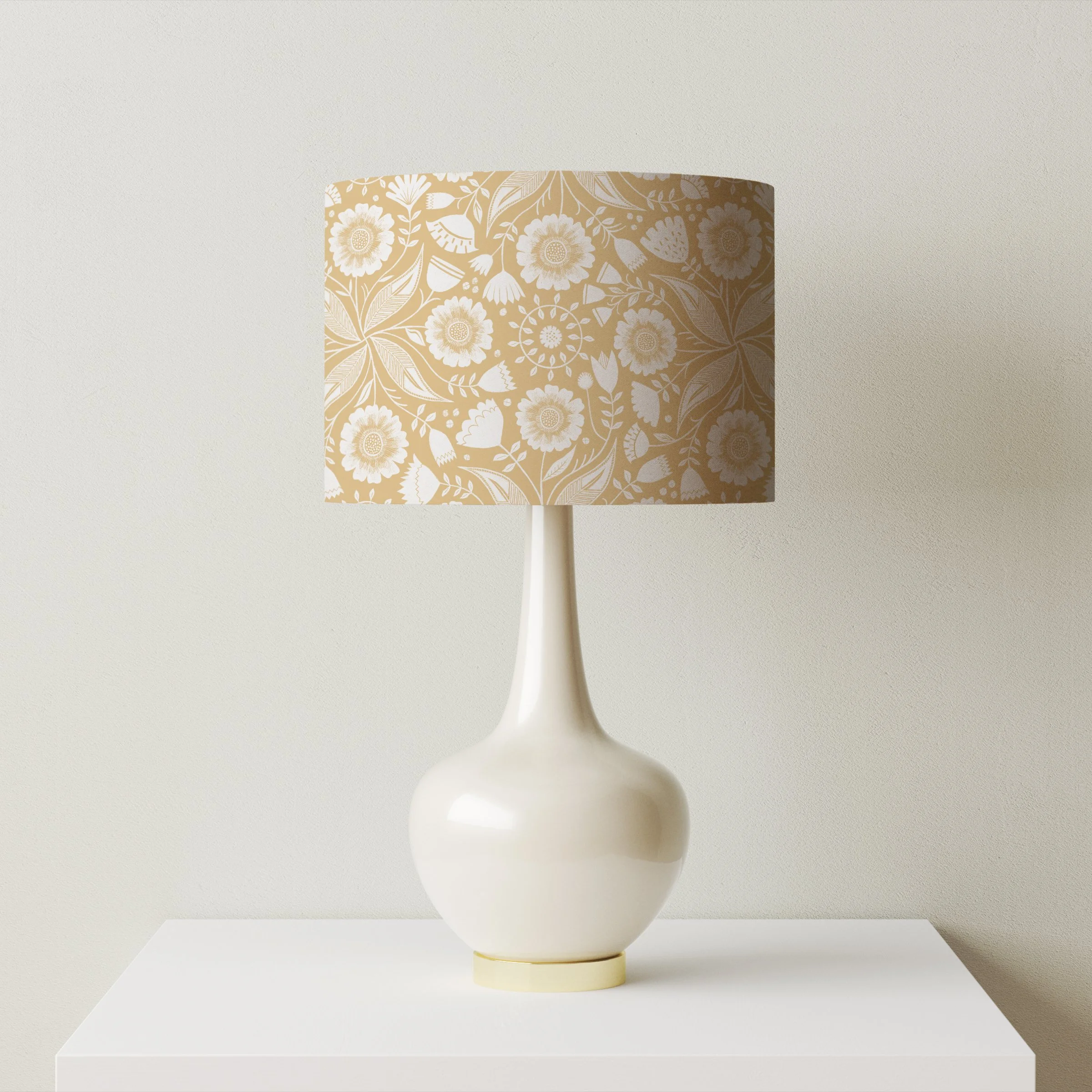 Botanical Wheat Lampshade by Rachel Parker (accurate mock-up)