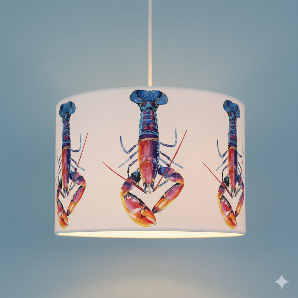 Kate Smith Lobster Lampshade Ceiling Pendant