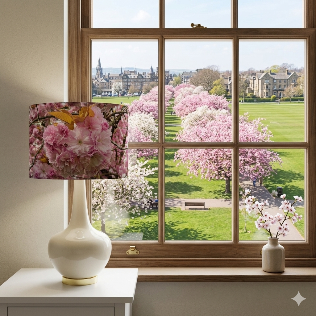Harrogate Stray Cherry Blossoms Lampshade