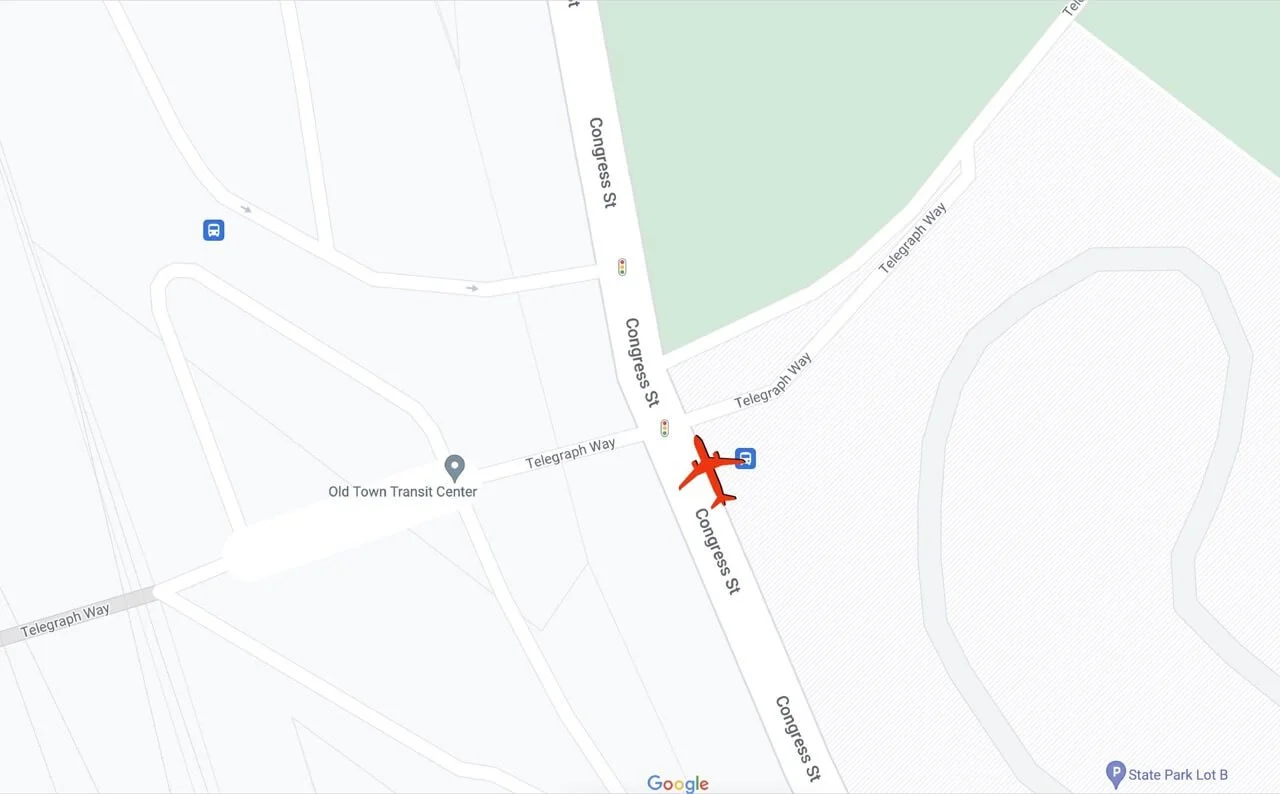 relaxsan old town san diego shuttle stop map