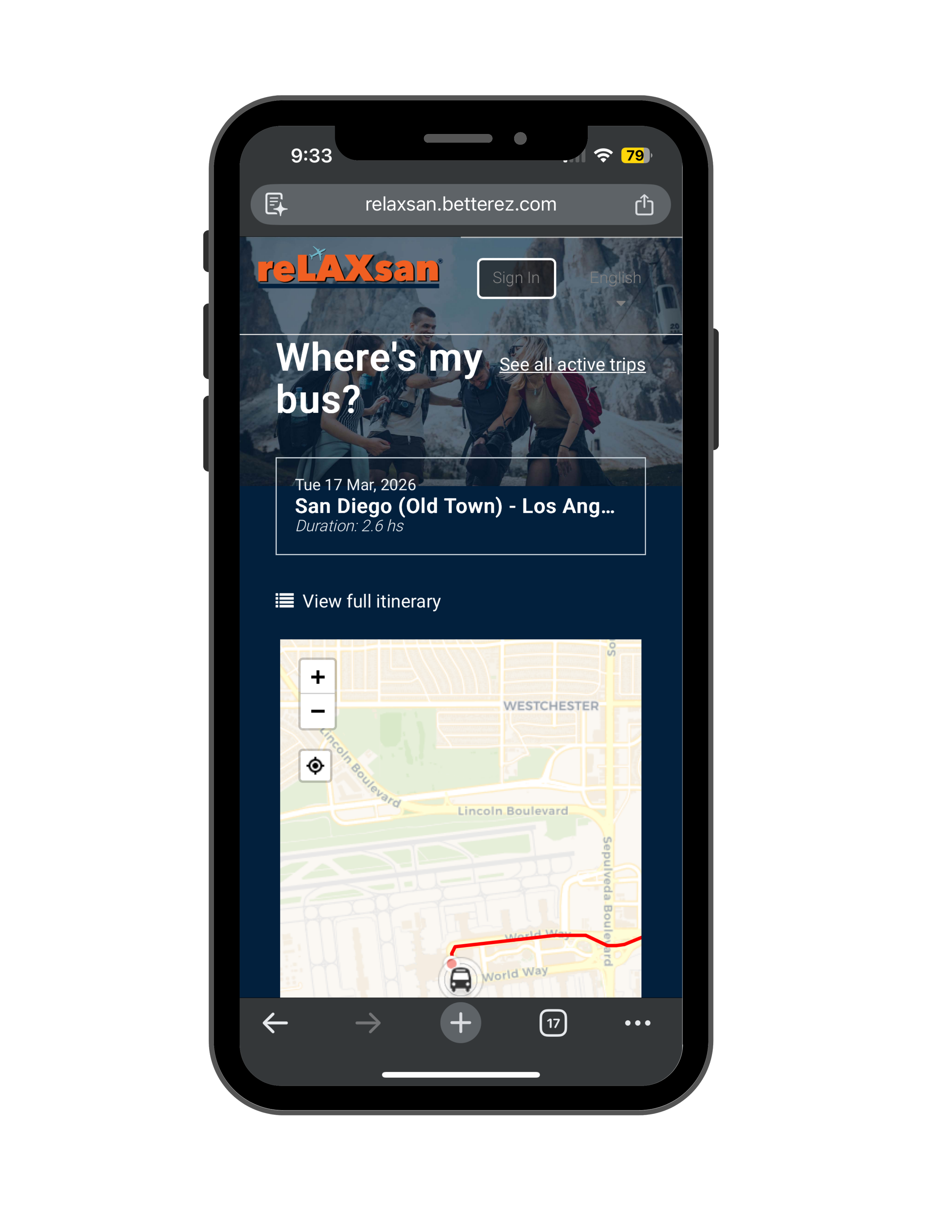 Track Your Bus — reLAXsan®