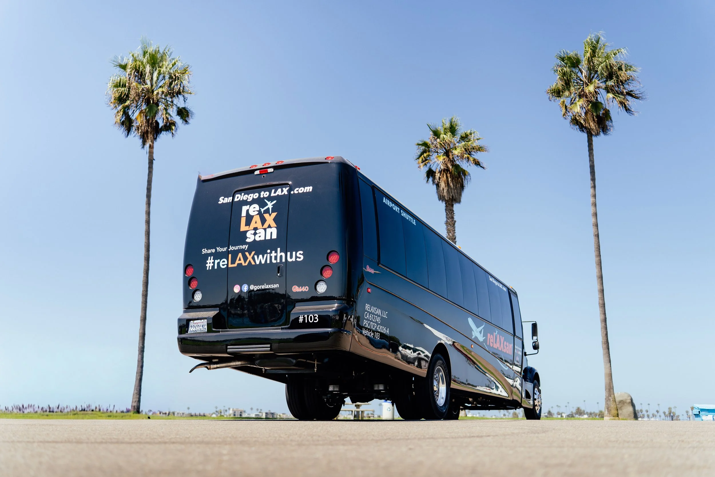 reLAXsan's San Diego to LAX and LAX to San Diego's new bus