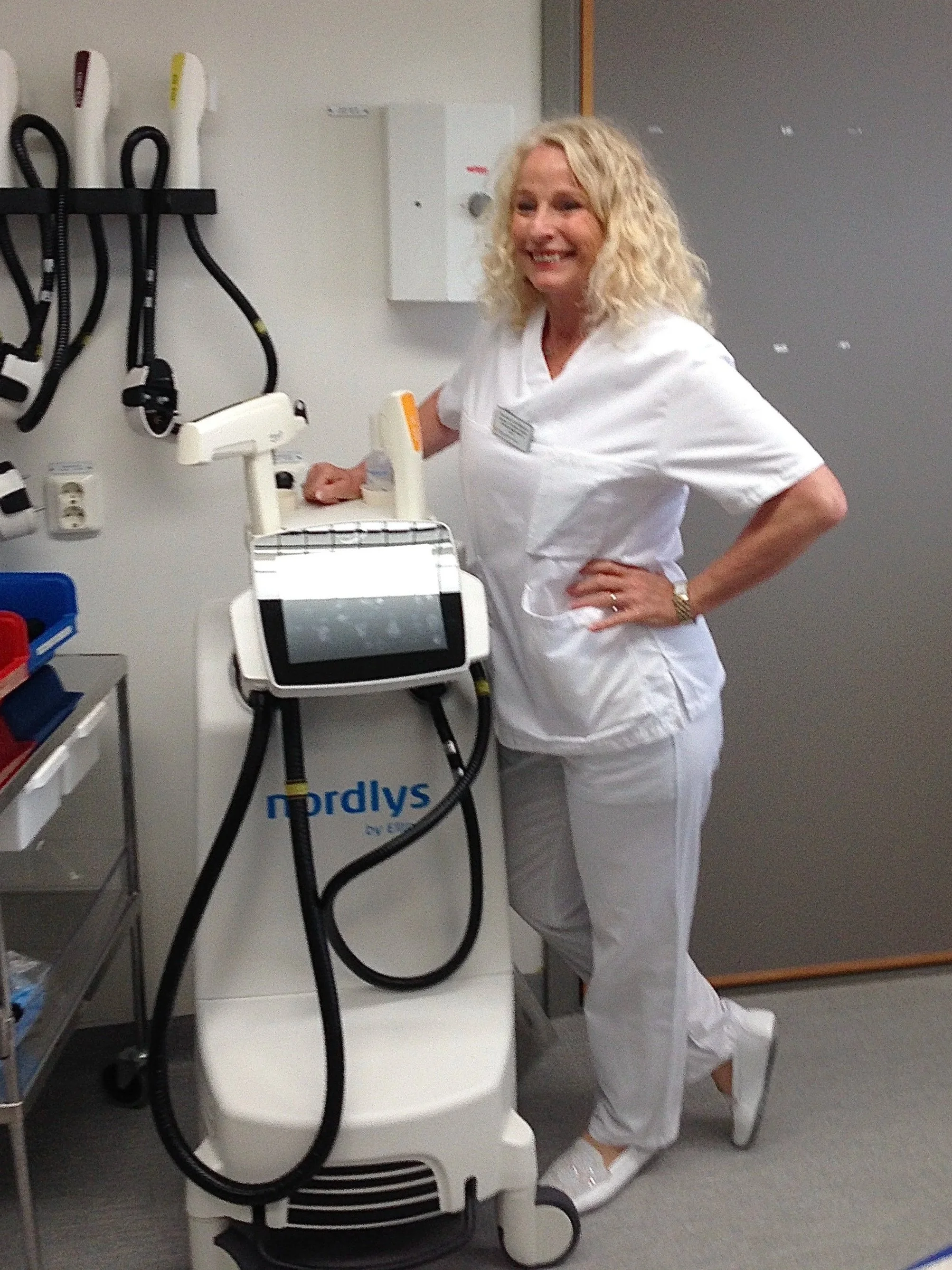 Docent Agneta Troilius Rubin med den tidiga Nordlys by Ellipse.