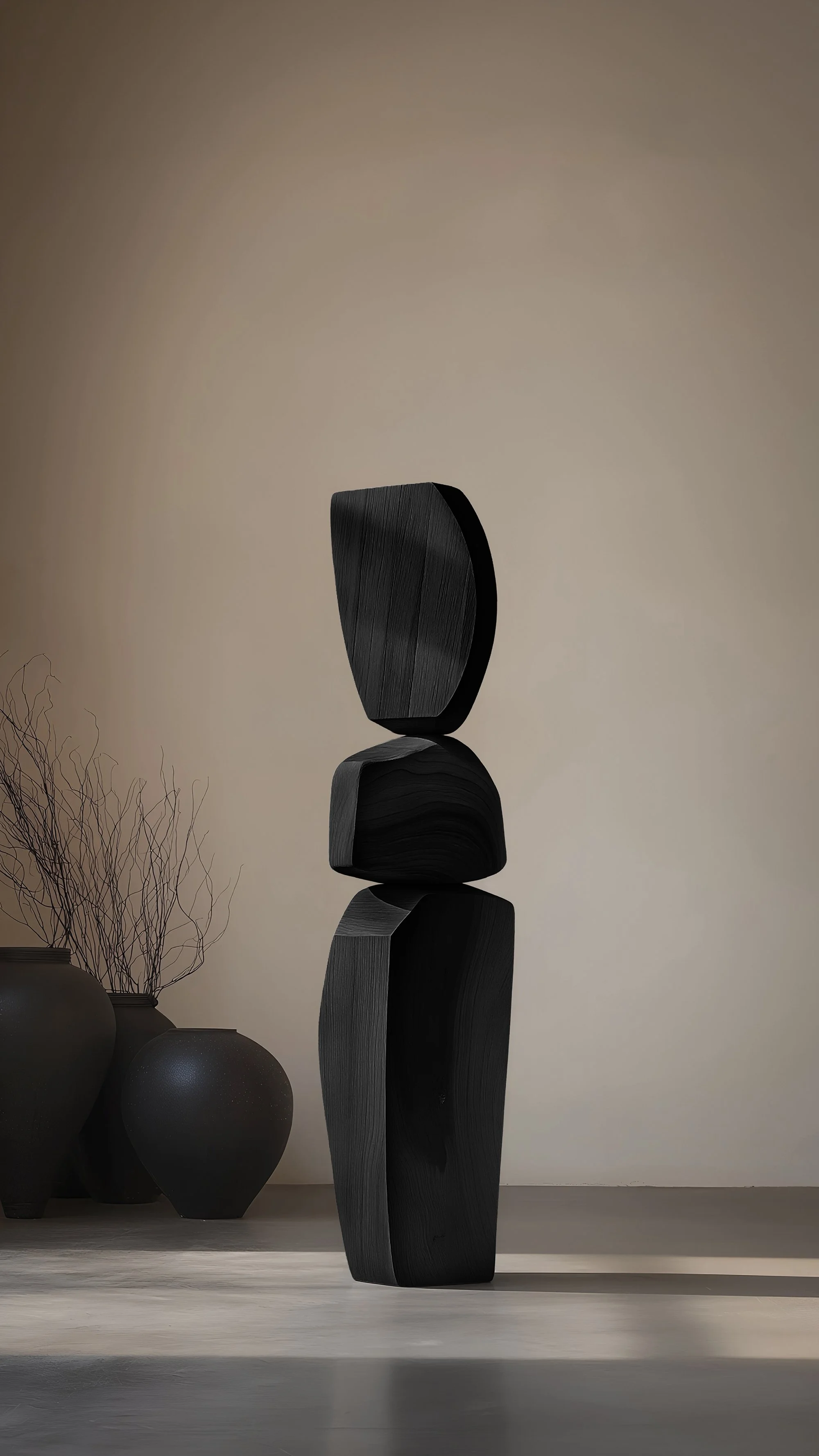 Tall Sculptural Wood Totem by Joel Escalona Still Stand No136 — 5.jpg