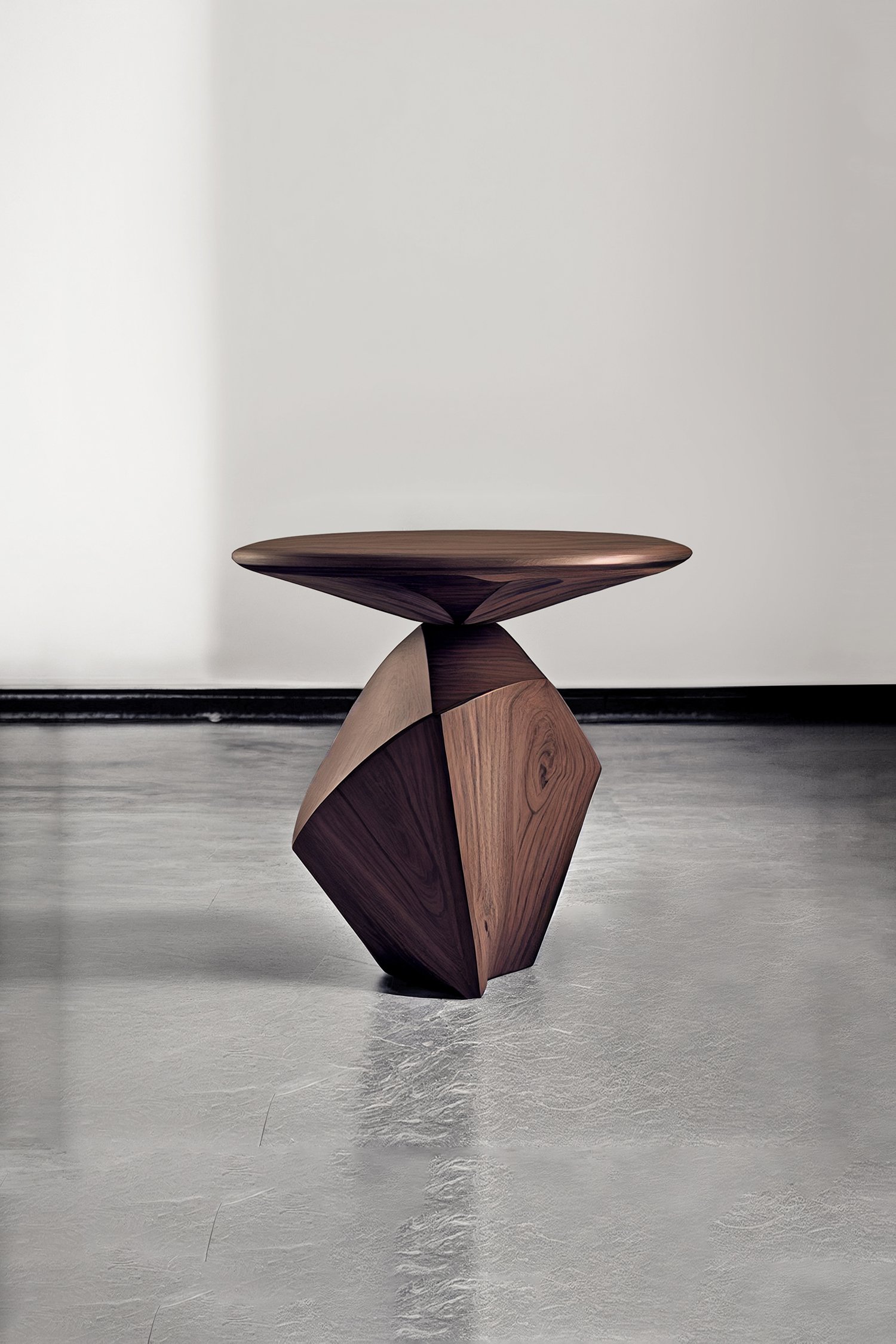 Sculptural Side Table Made of Solid Walnut Wood Solace S5 by Joel Escalona — 2.jpg