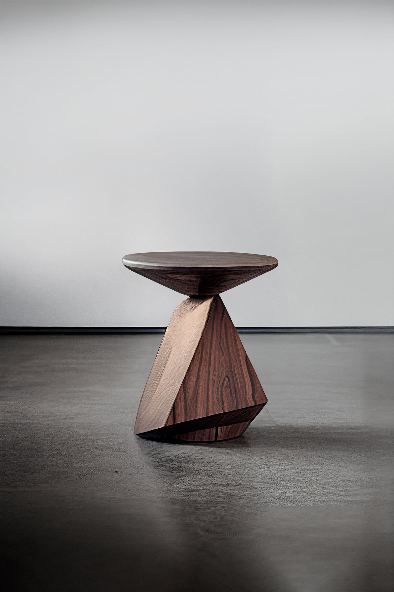 Sculptural Side Table Made of Solid Walnut Wood Solace S6 by Joel Escalona — 3.jpg