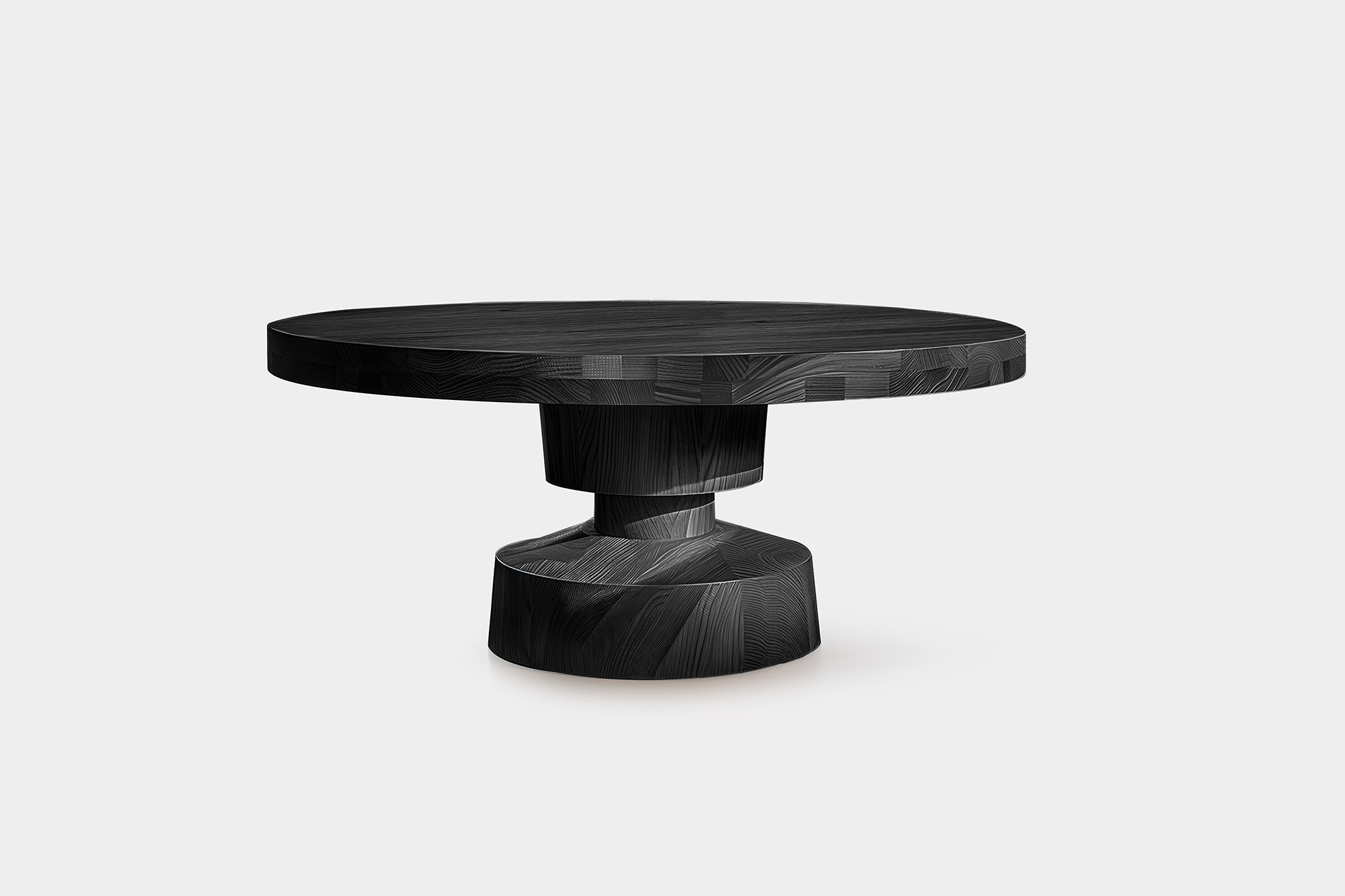Black Solid Wood No05, Statement Serving Tables by Socle Series NONO - 1.jpg