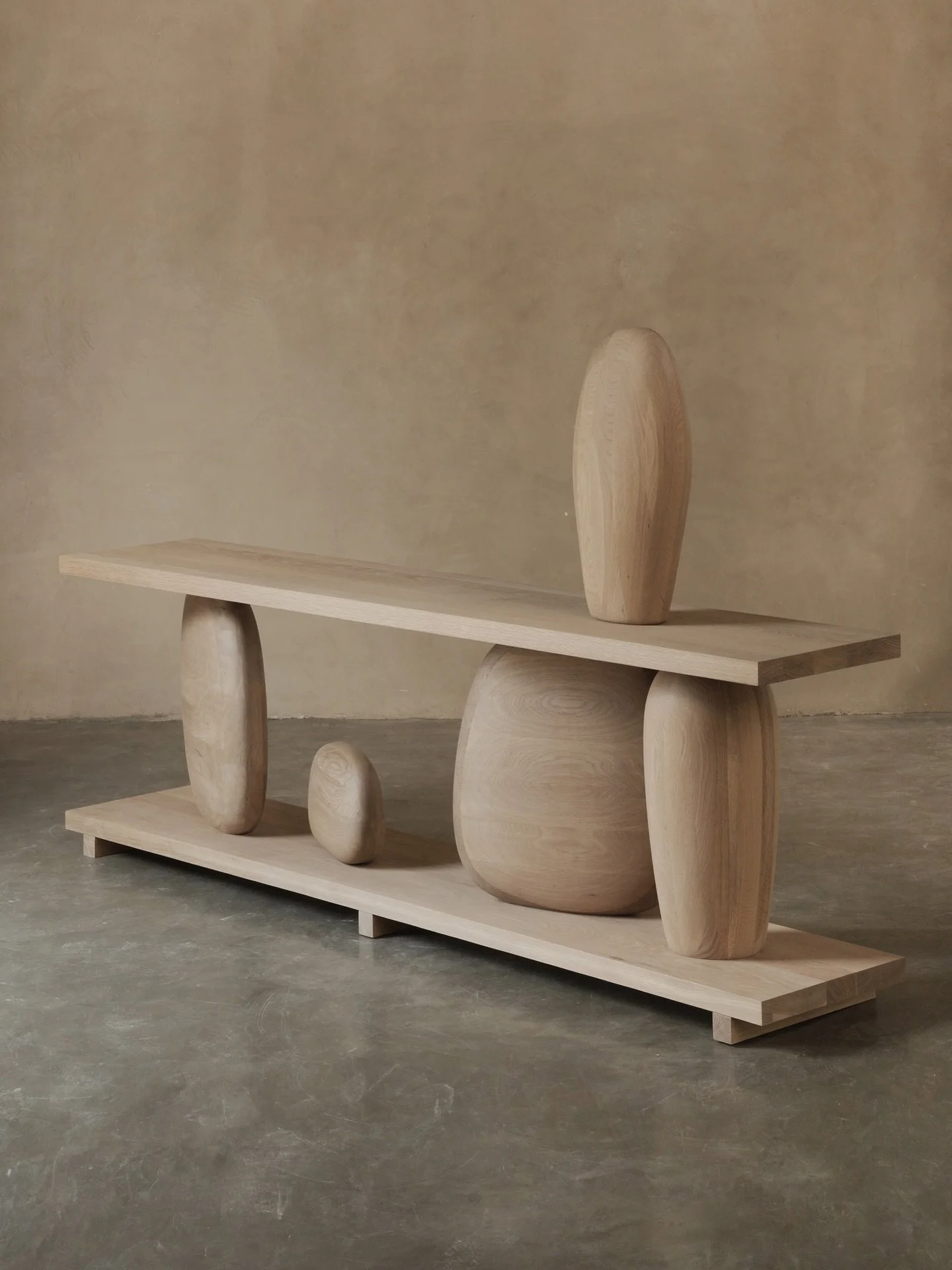 Looks accidental. Took us an afternoon to make it look that way. Asymmetry makes them feel calm.

&mdash;
#JoelEscalona #furniture #sculpture #interiordesign