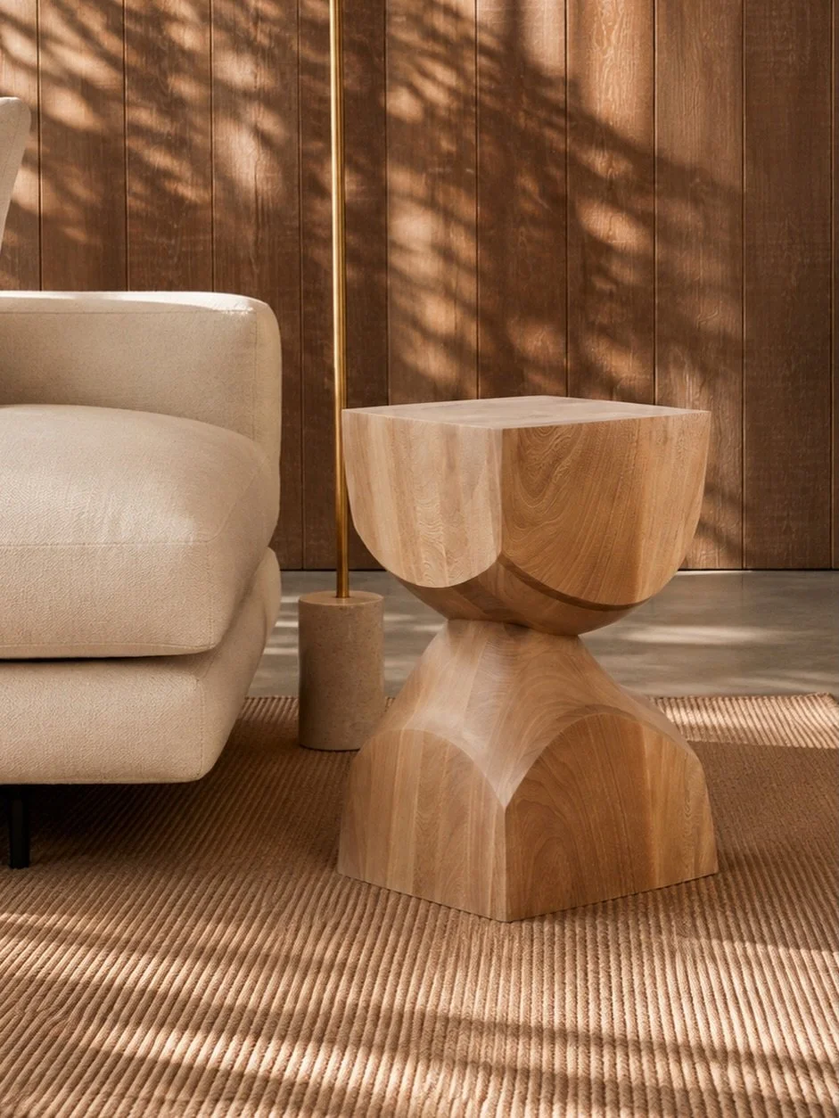 The Socle Side Table comes as two pieces that feel almost the same, but not quite. Small differences keep them connected without making them identical.

#sidetable #stool #furniture