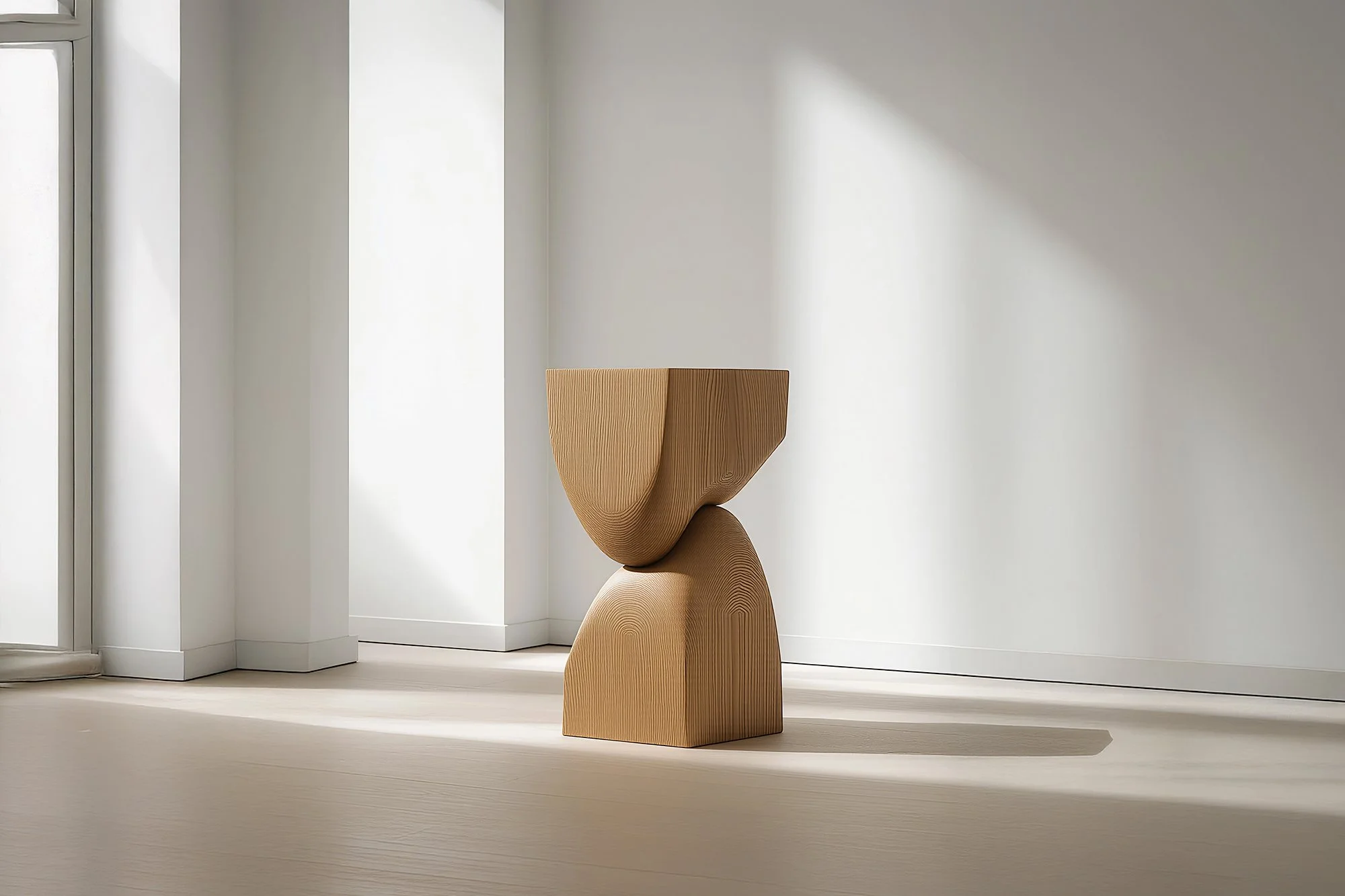 Wooden Nightstand Socle No120, Minimal Contemporary Design by Joel Escalona — 2.jpg