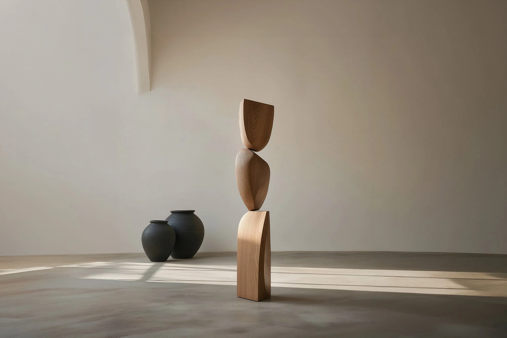 Elegant Light Wood Sculpture by Joel Escalona Still Stand No148 — 3.jpg