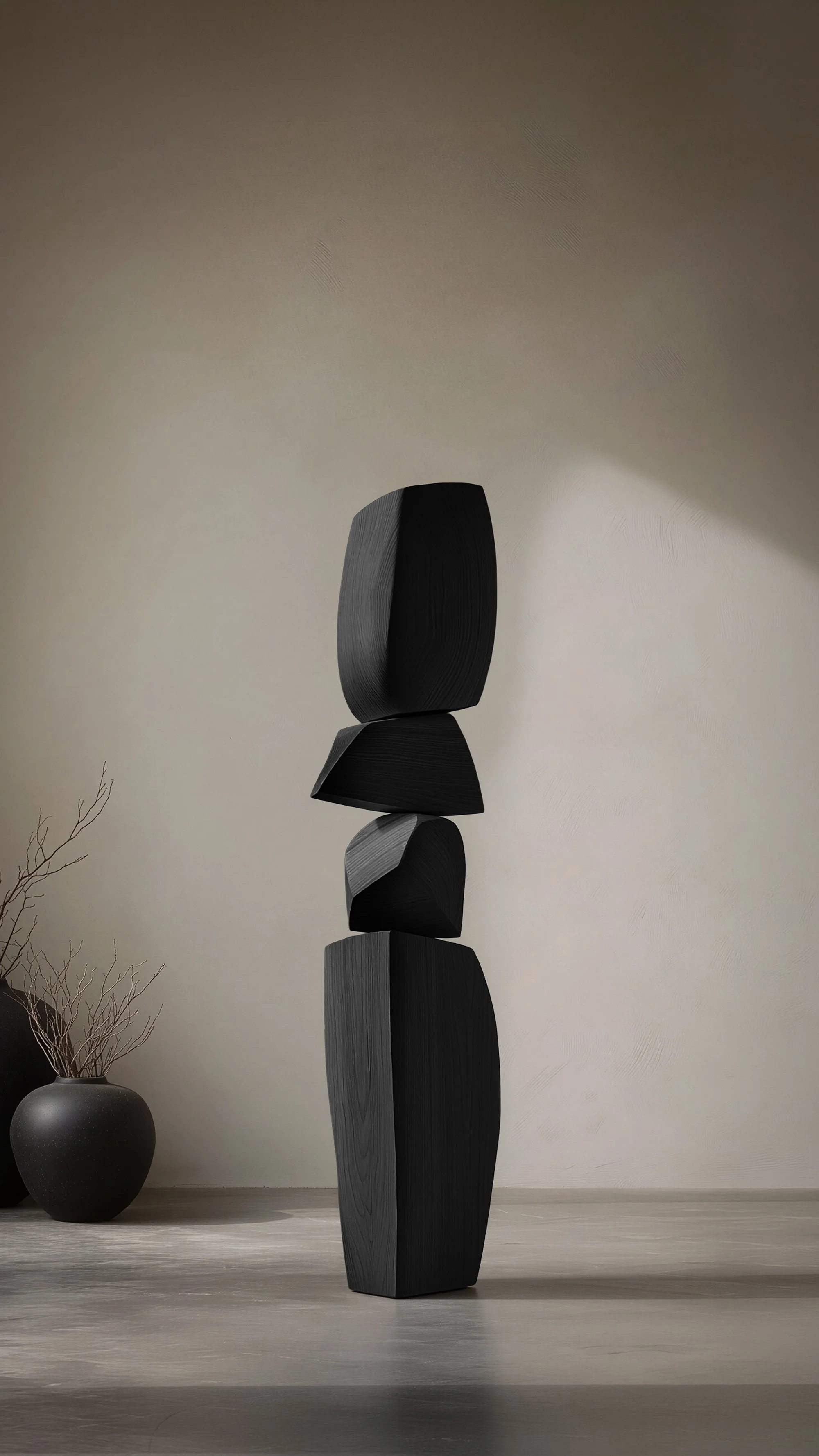 Still Stand No147 Carved Organic Totem with Modern Wood Design — 5.jpg