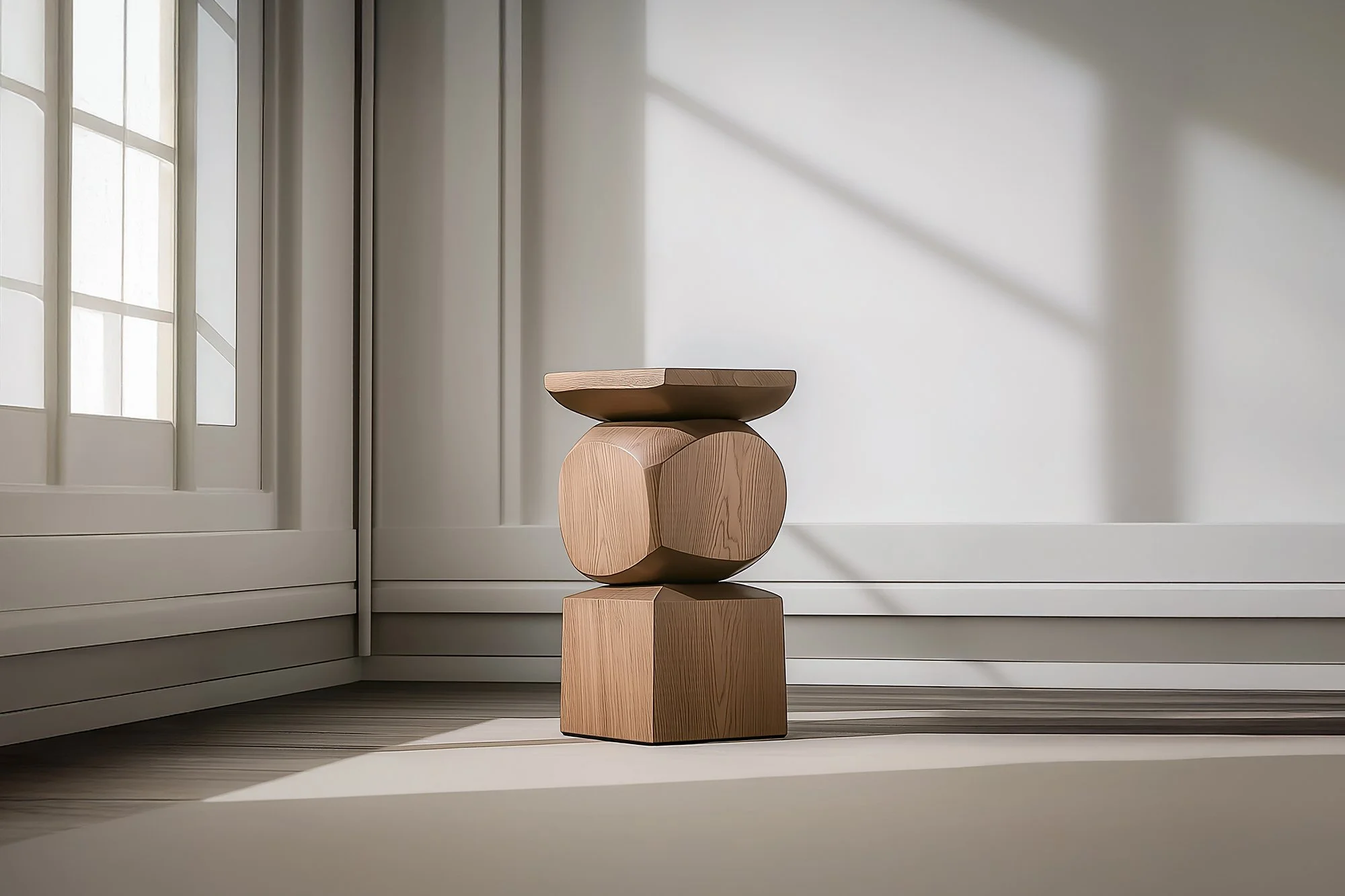 Modern Wooden Nightstand Socle No114, Designed by Joel Escalona — 2.jpg