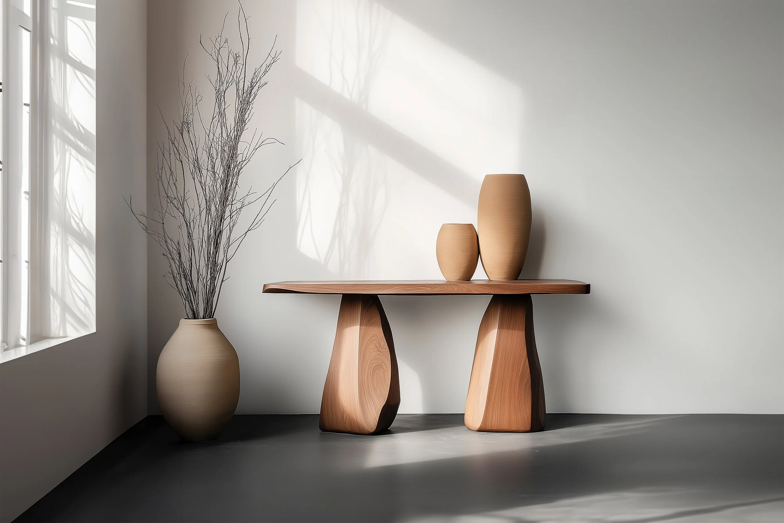Solace No45 Foyer Table – Fluid Silhouette in Solid Wood, by NONO — 2.jpg