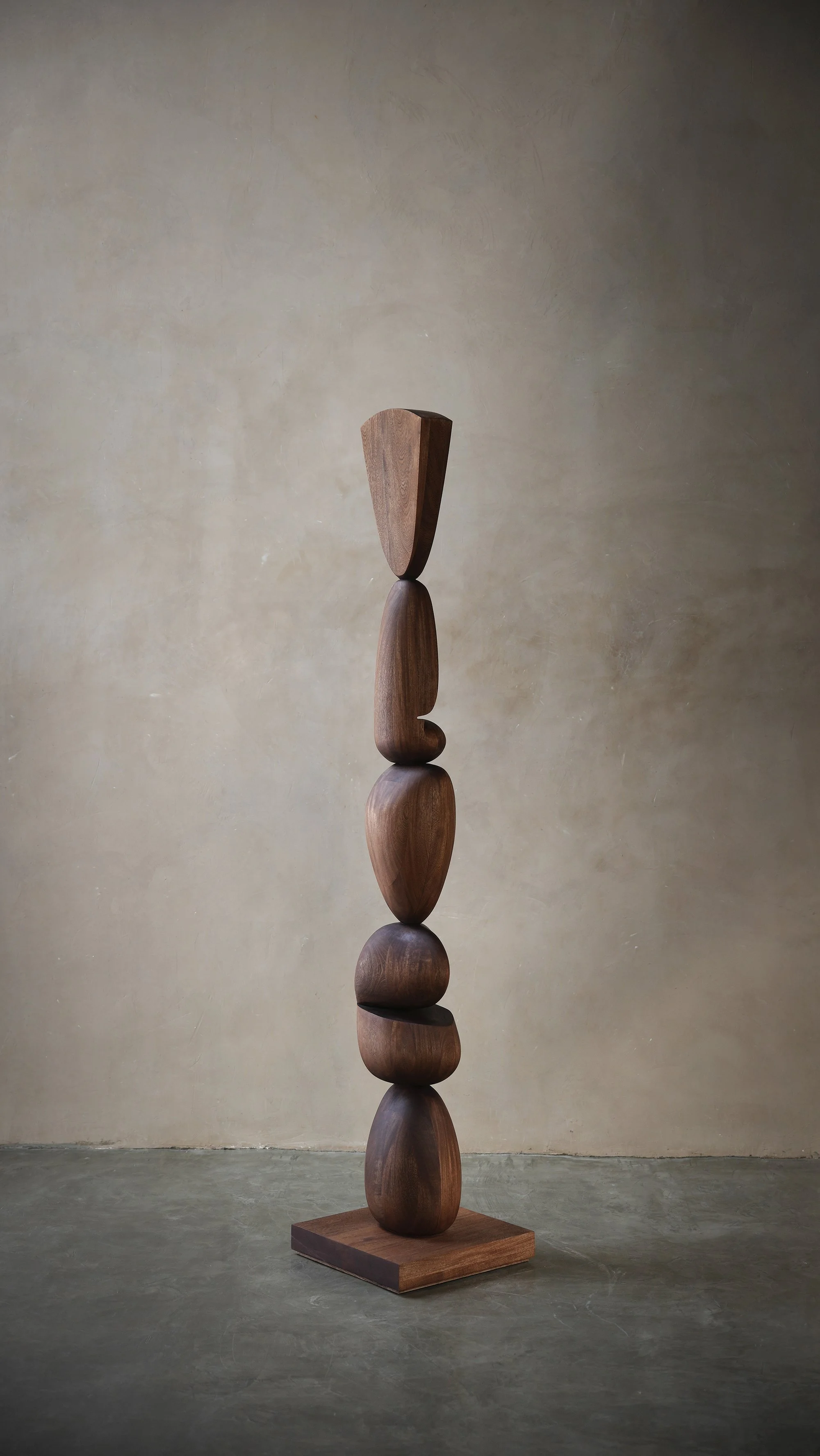 Carved Organic Wood Stand Sculpture, Still Stand No24 by Joel Escalona ...