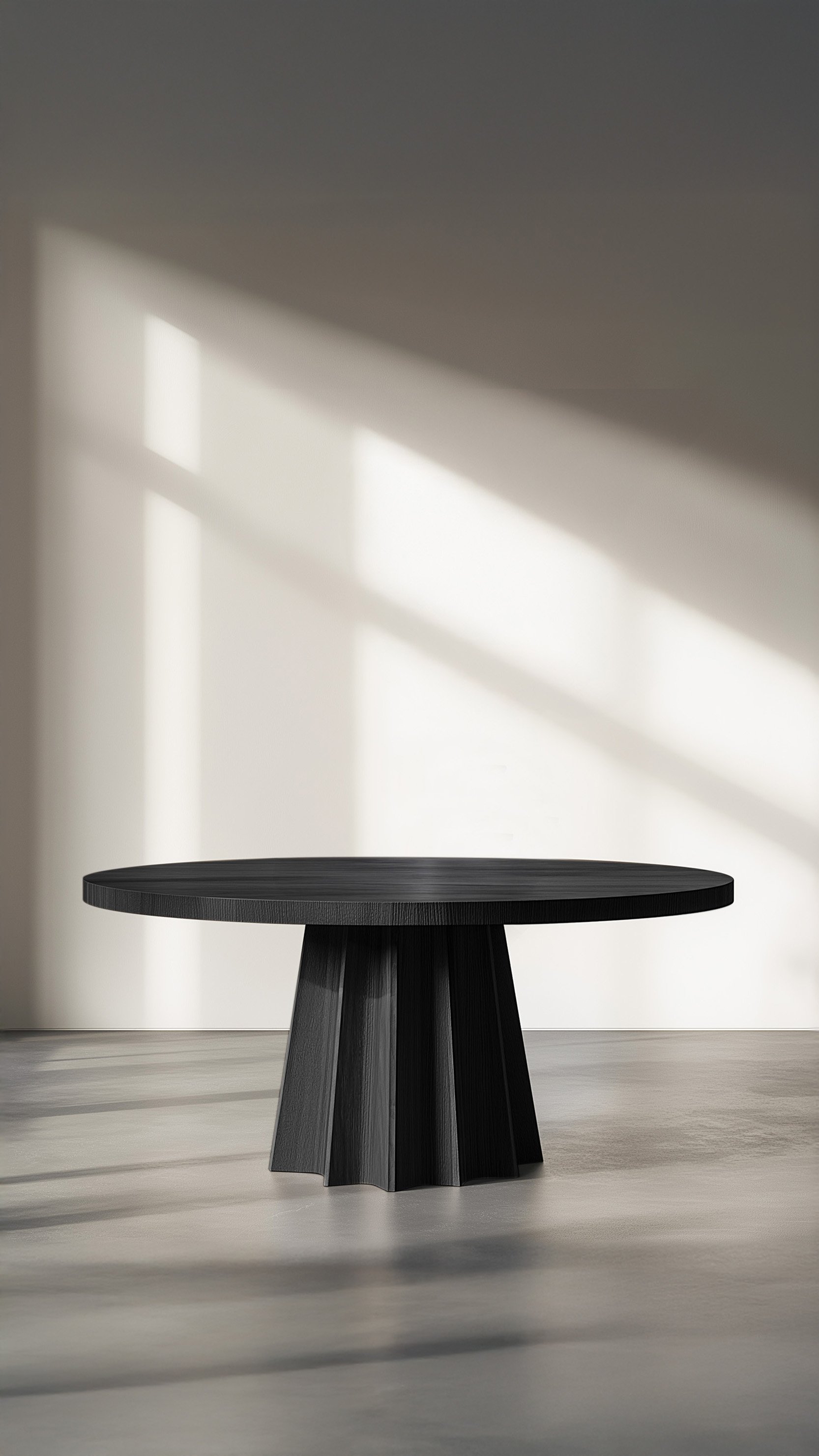 No25 Scarpa Table – Made-to-Order Round Dining Table with Cylindrical Wooden Base — 9.jpg